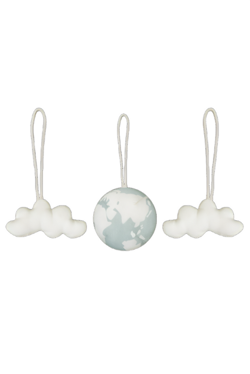 Set of 3 Rattle Toy Hangers