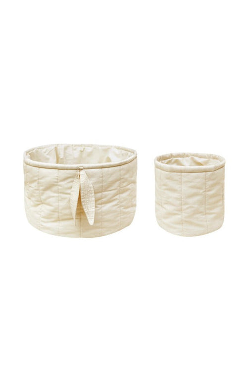 Set of 2 Quilted Baskets