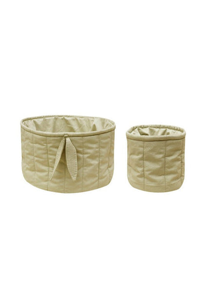 Set of 2 Quilted Baskets