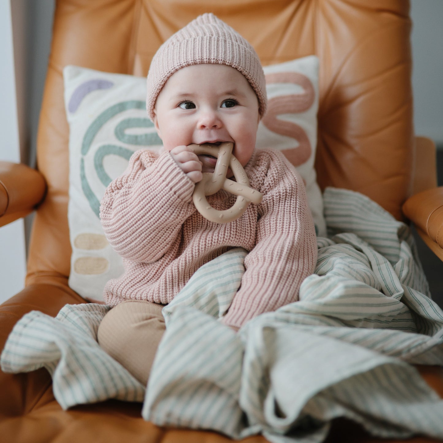 Organic Cotton Muslin Swaddle Blanket - Babies in Bloom