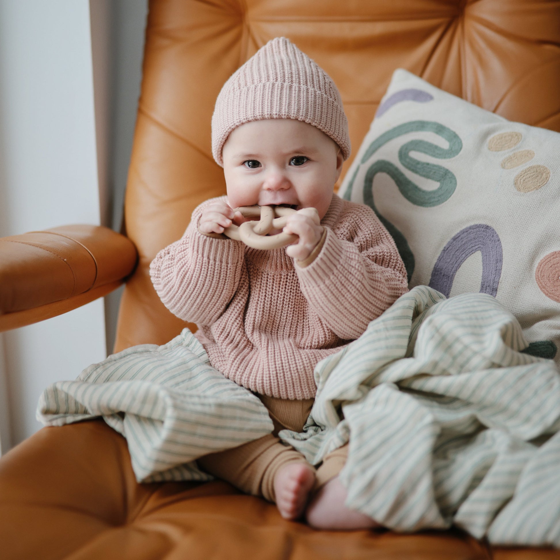 Chunky Knit Beanie - Babies in Bloom