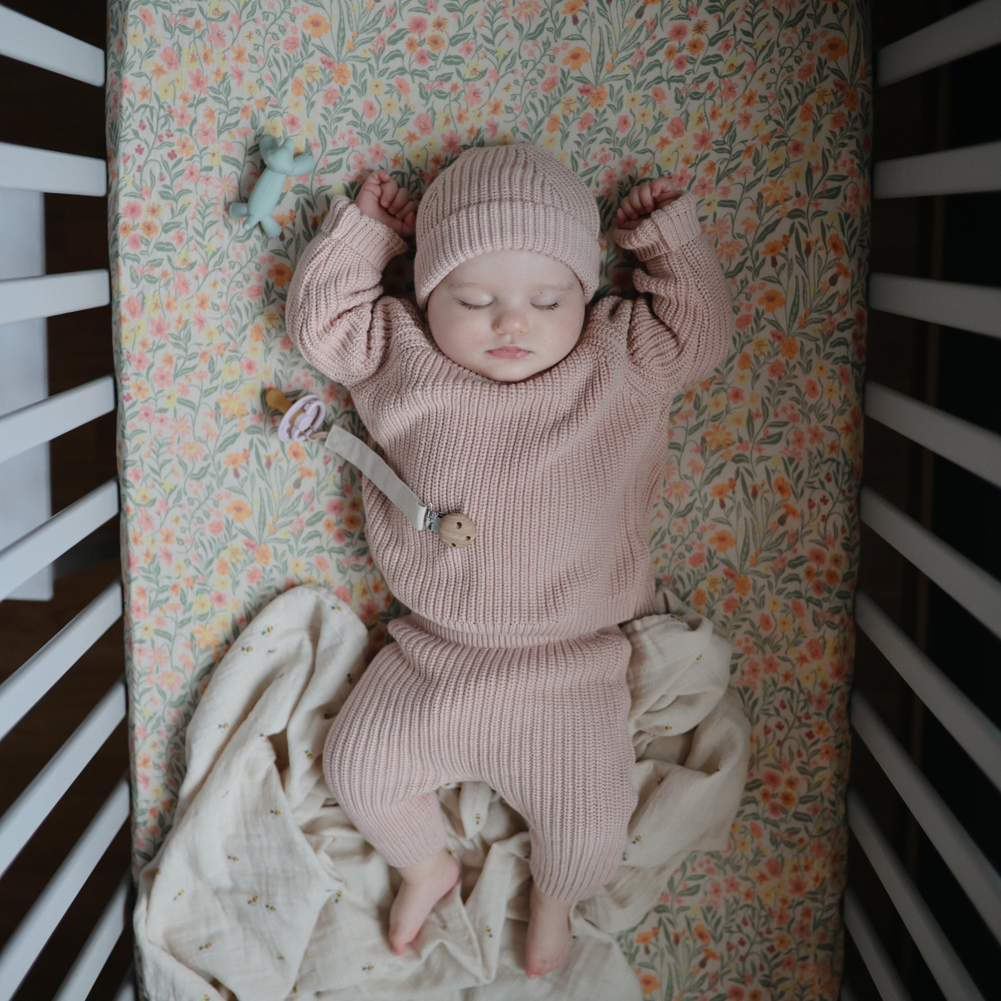 Organic Cotton Muslin Swaddle Blanket - Babies in Bloom