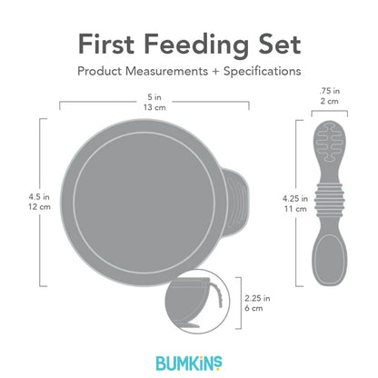 Bumkins Silicone First Feeding Set