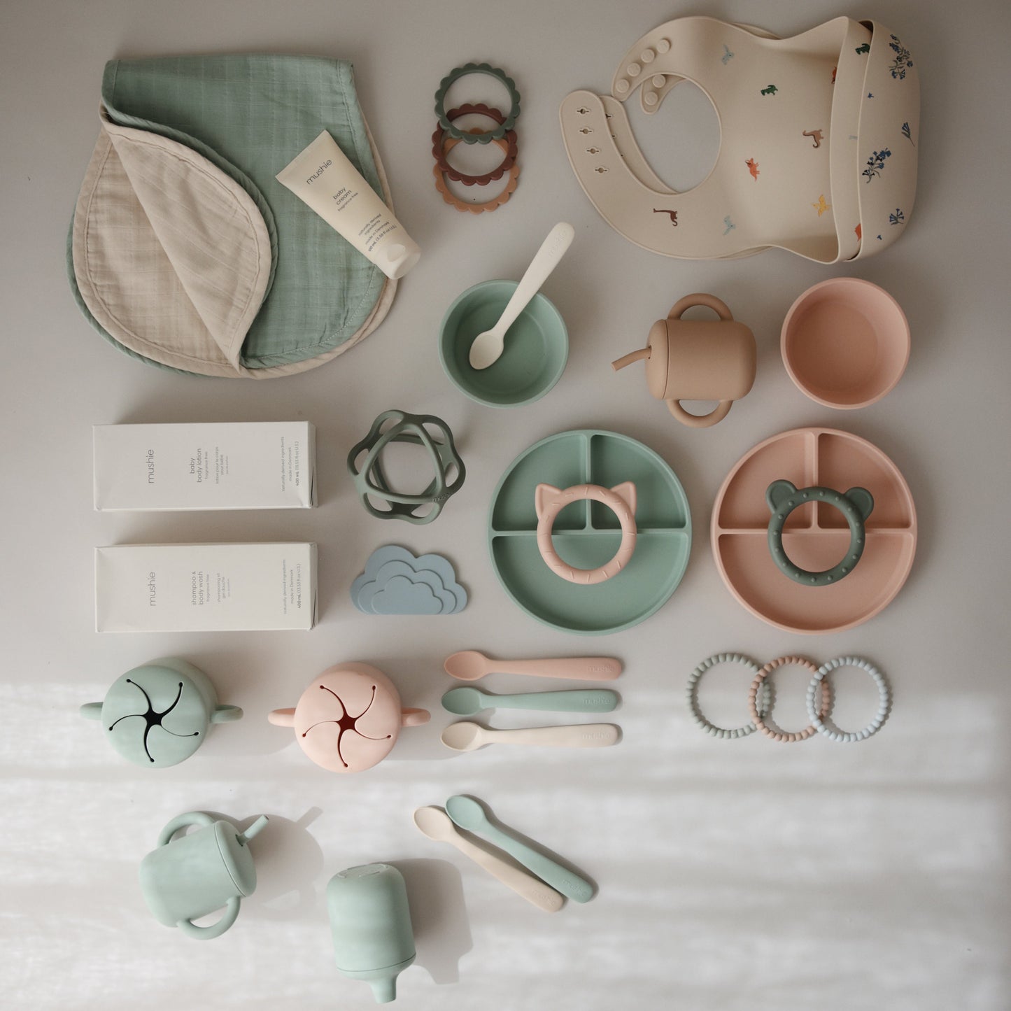 Organic Cotton Muslin Burp Cloth 2-Pack - Babies in Bloom