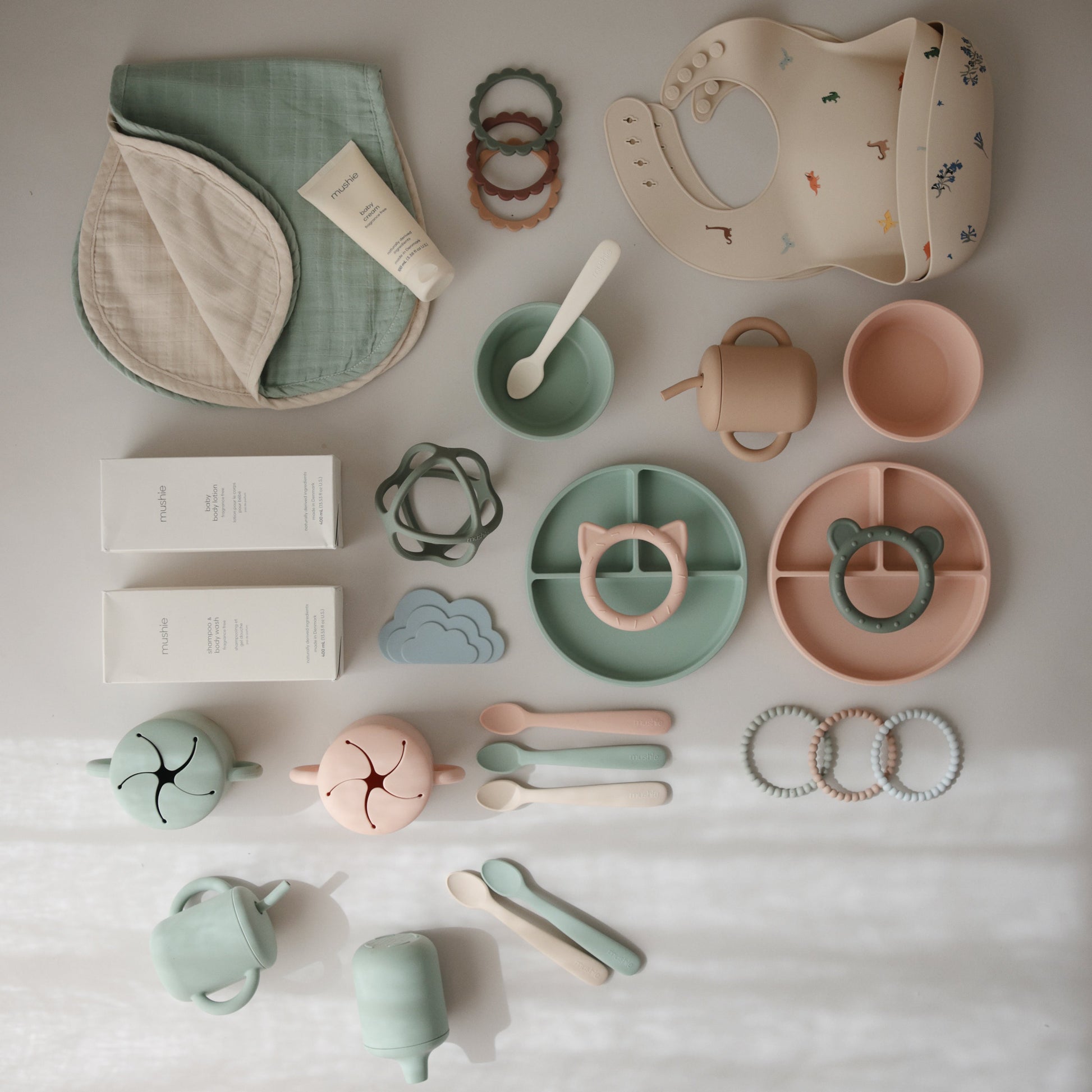 Organic Cotton Muslin Burp Cloth 2-Pack - Babies in Bloom