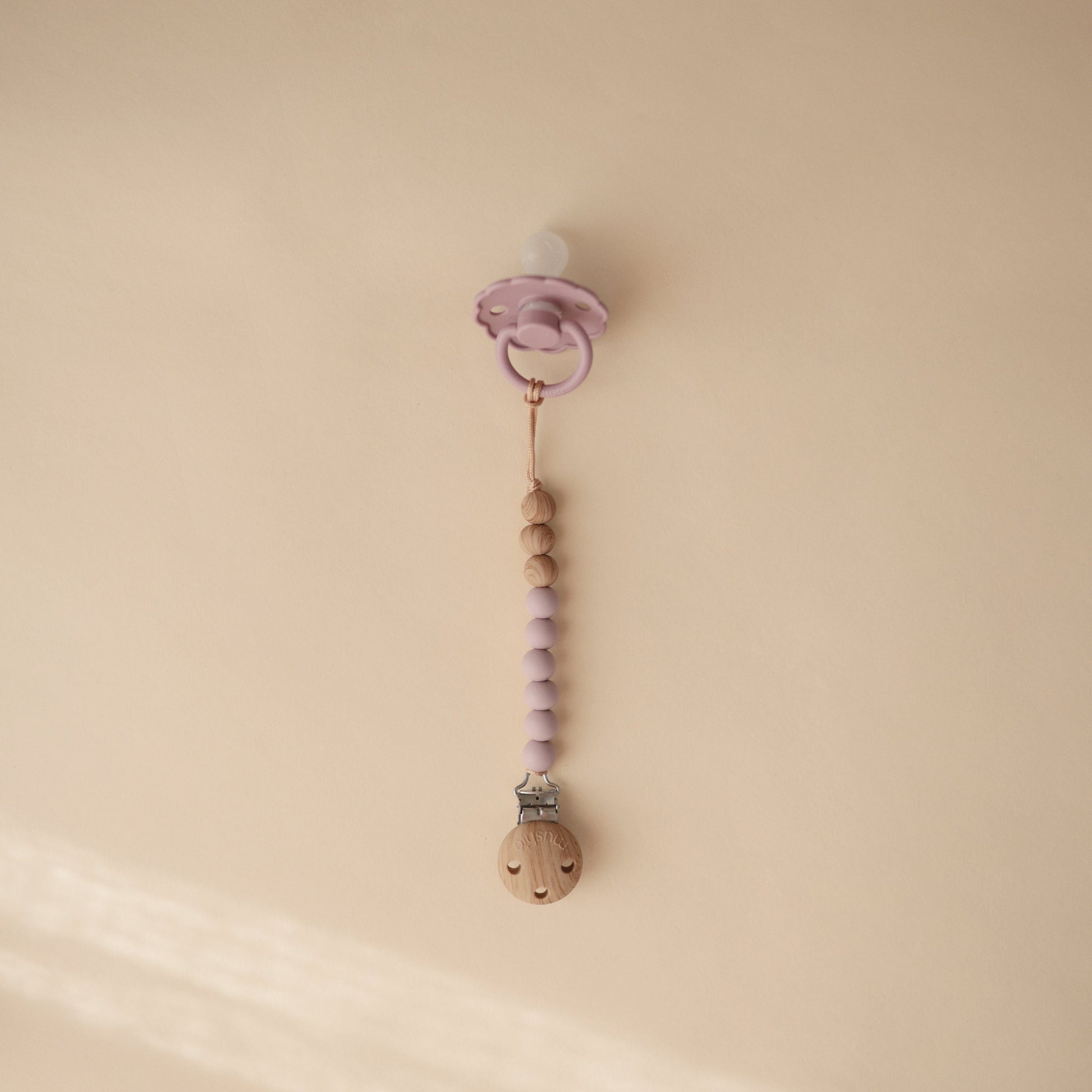Silicone Pacifier Clip | Eva - Babies in Bloom