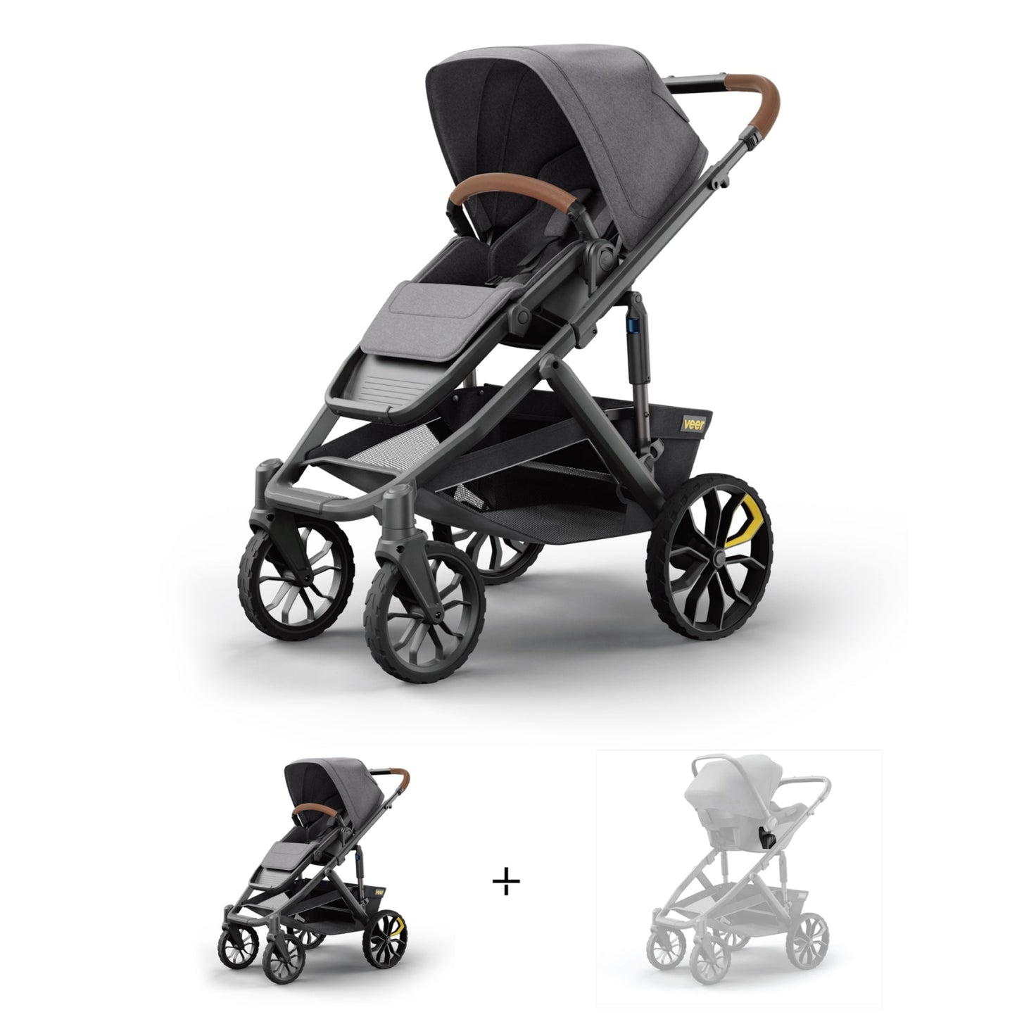 Veer Switch&Roll Stroller with Car Seat Adapters