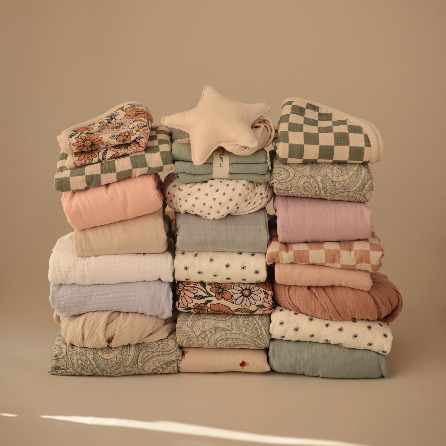 Organic Cotton Muslin Burp Cloth 2-Pack - Babies in Bloom