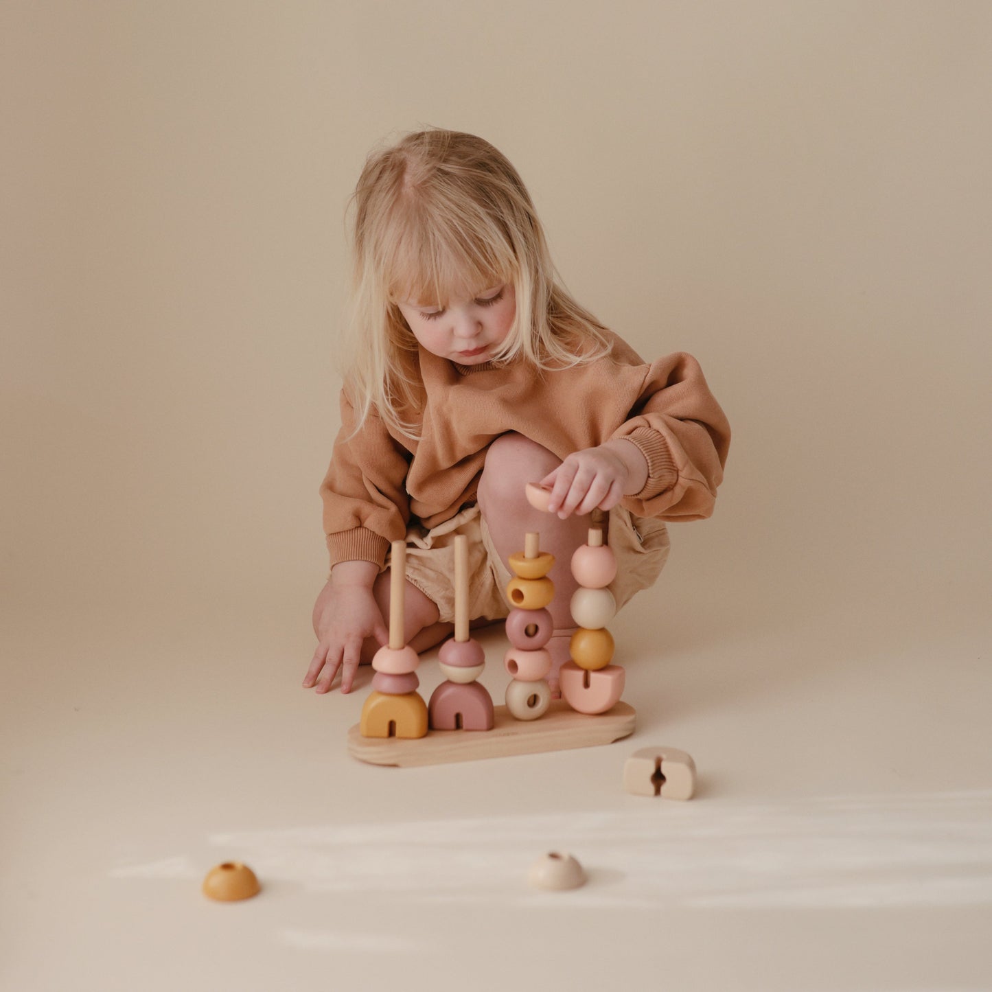 Wooden Multi Shape Stacker - Babies in Bloom