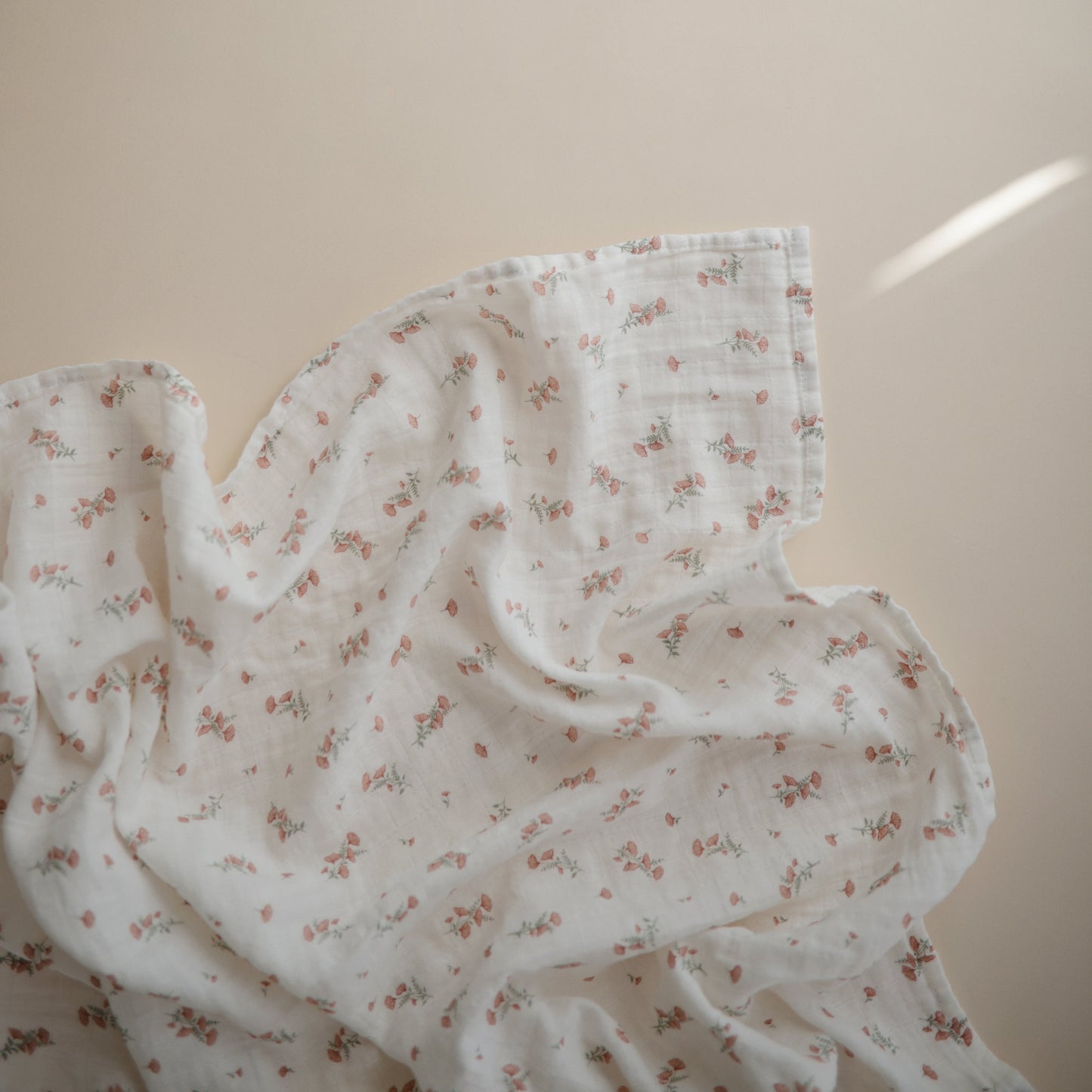 Organic Cotton Muslin Swaddle Blanket - Babies in Bloom