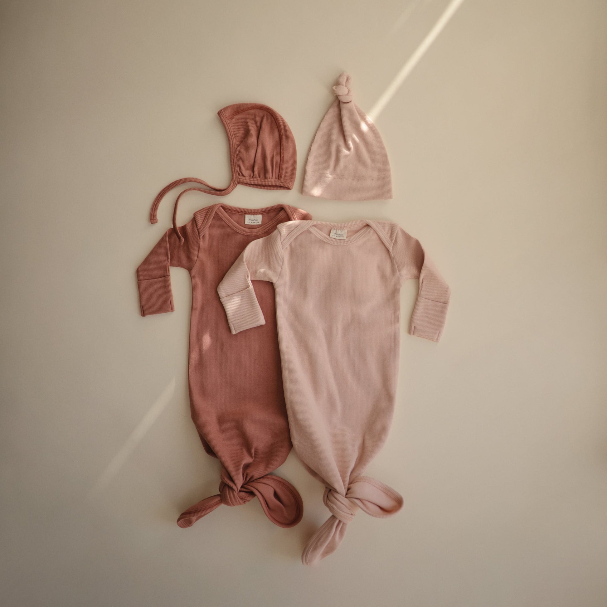 Ribbed Baby Bonnet - Babies in Bloom