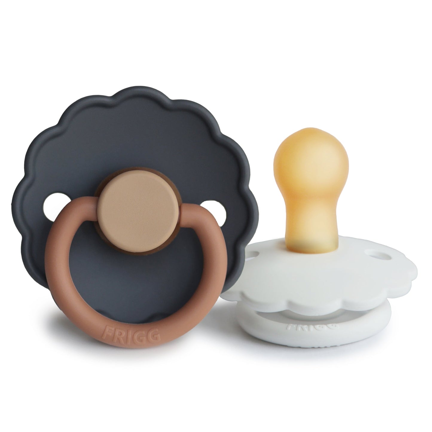 FRIGG Daisy Natural Rubber Pacifier 2-Pack - Babies in Bloom