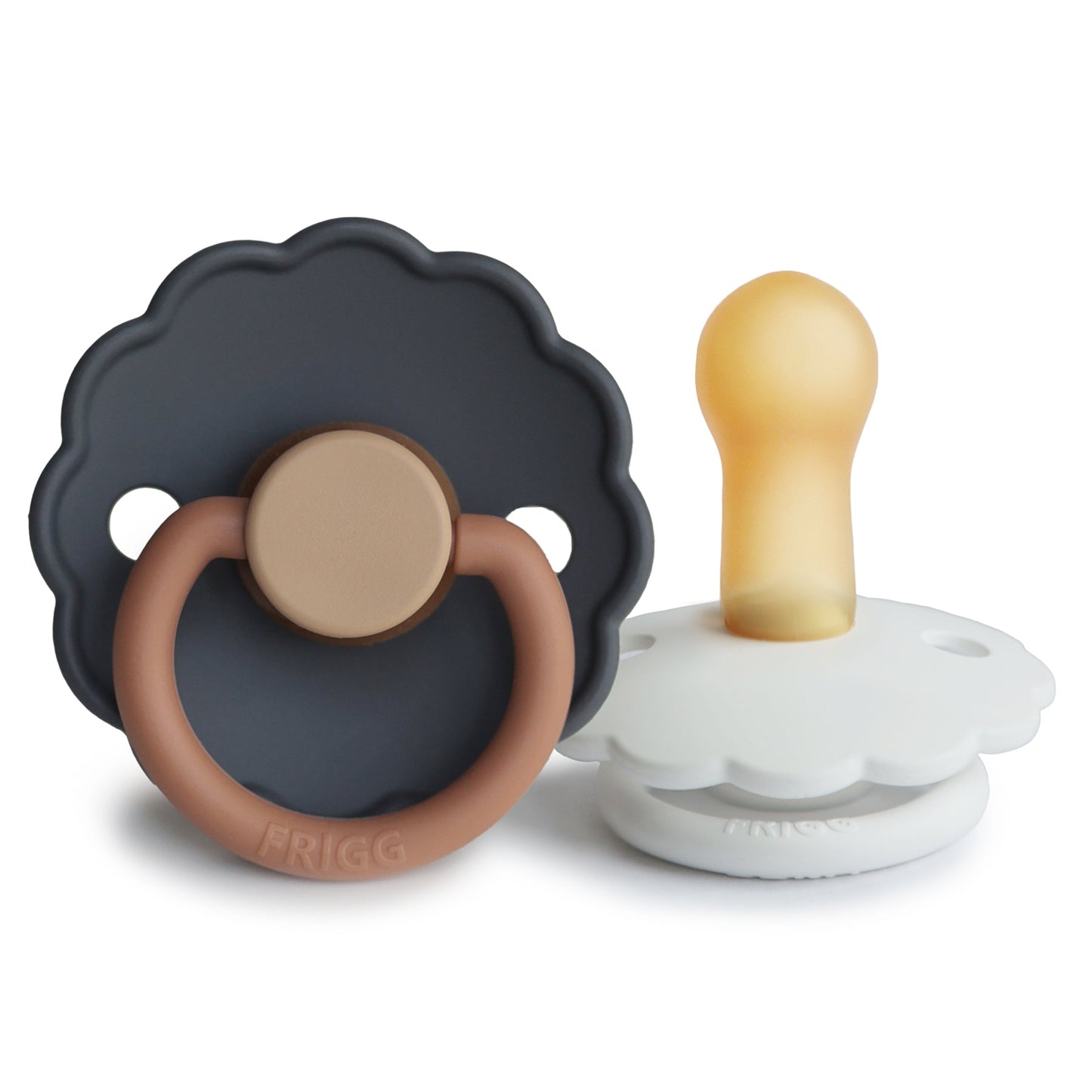 FRIGG Daisy Natural Rubber Pacifier 2-Pack - Babies in Bloom