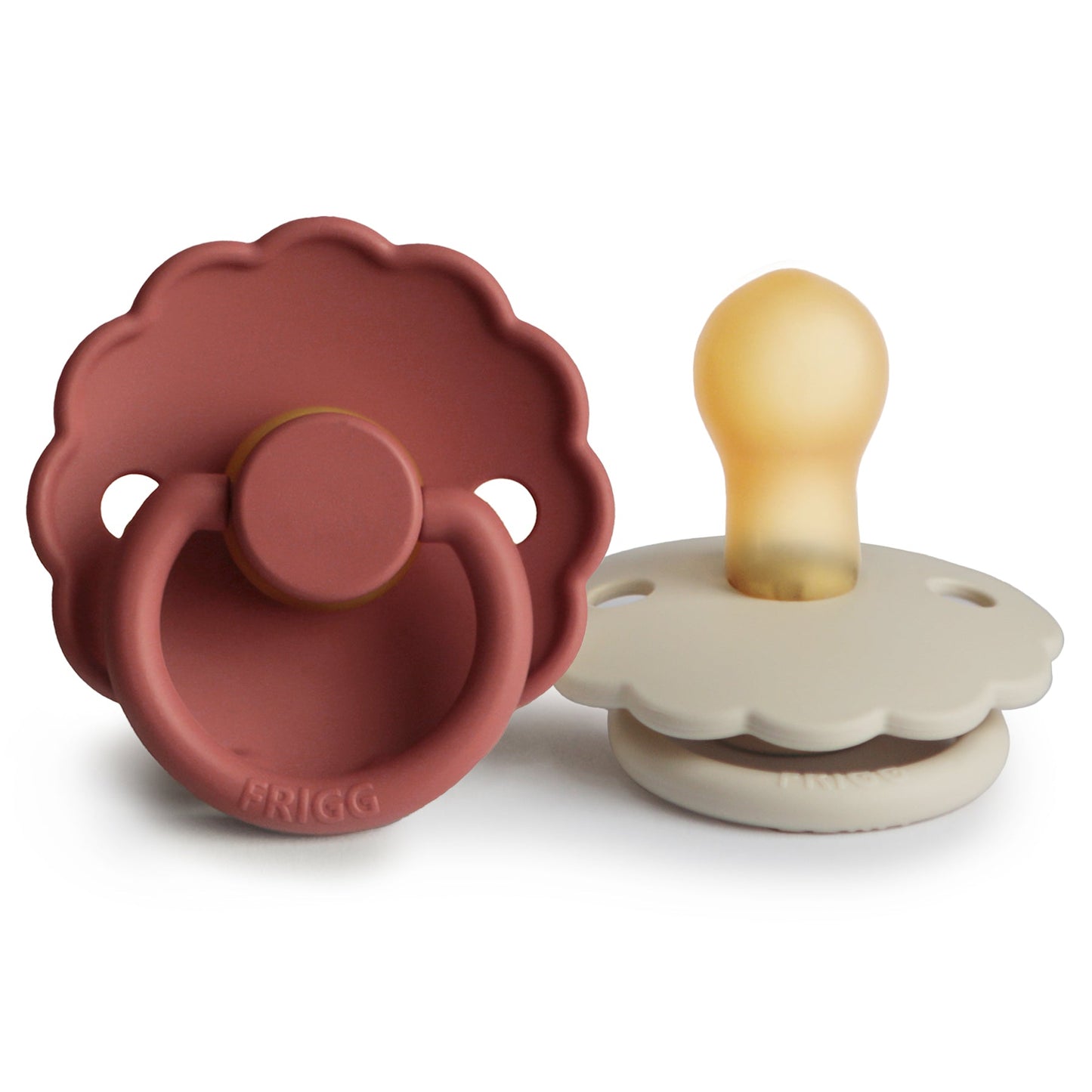 FRIGG Daisy Natural Rubber Pacifier 2-Pack - Babies in Bloom