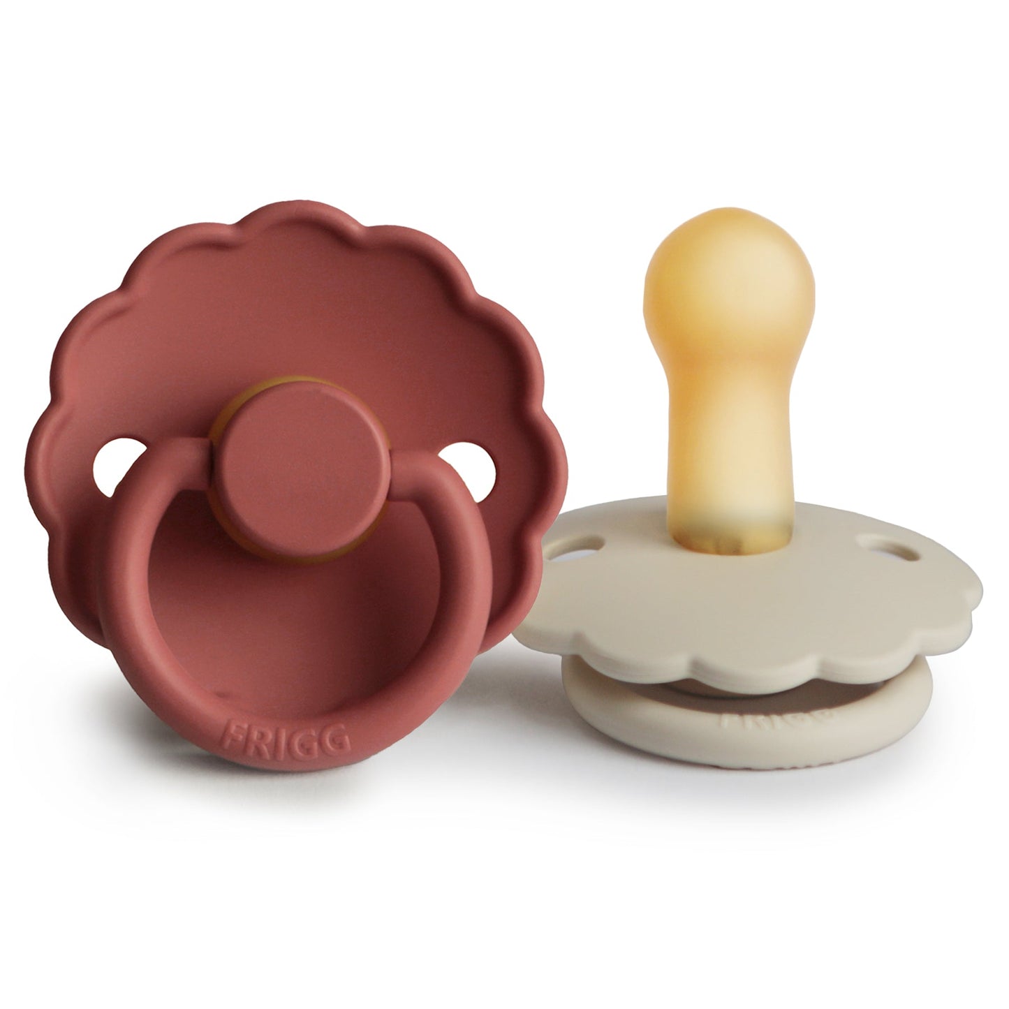 FRIGG Daisy Natural Rubber Pacifier 2-Pack - Babies in Bloom