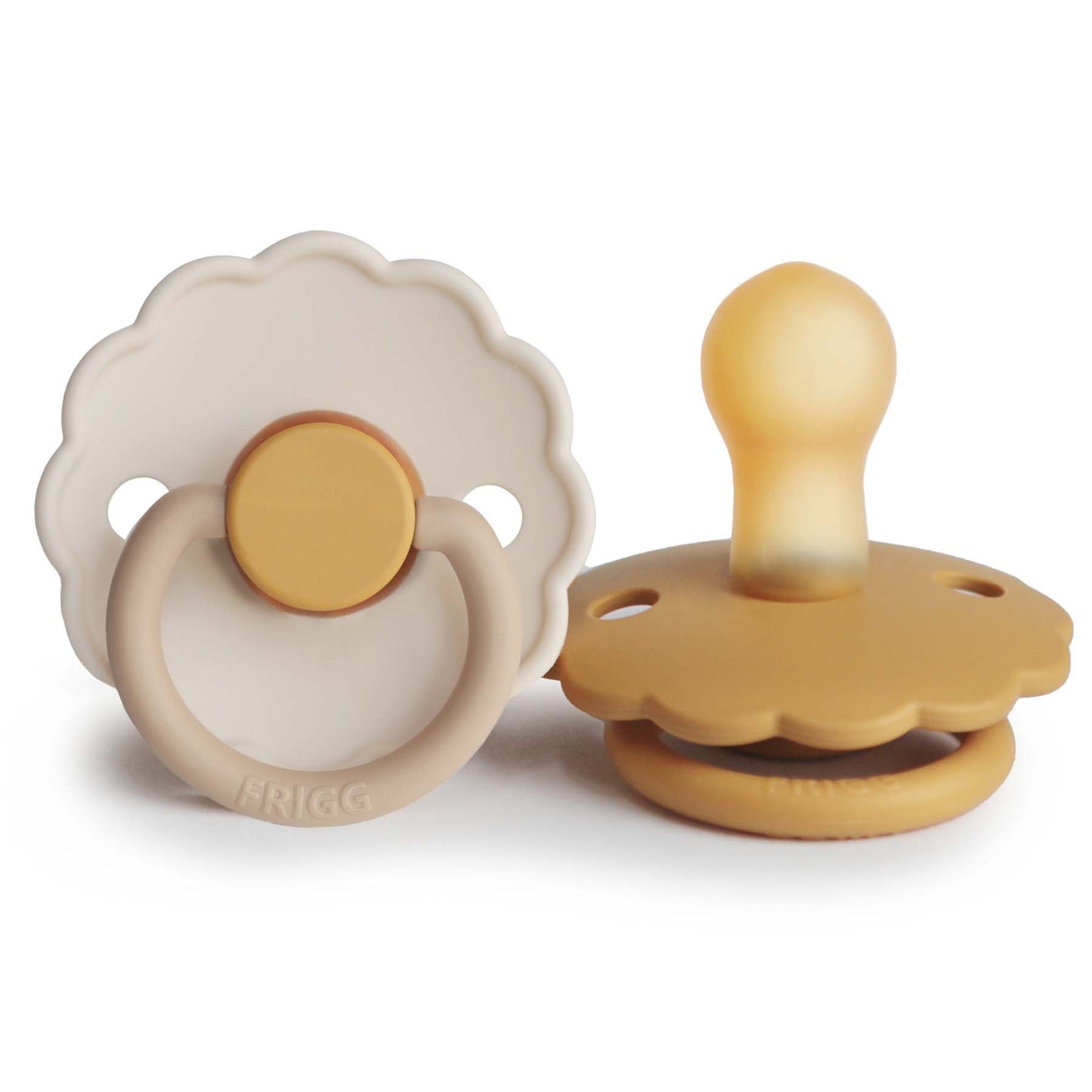 FRIGG Daisy Natural Rubber Pacifier 2-Pack - Babies in Bloom
