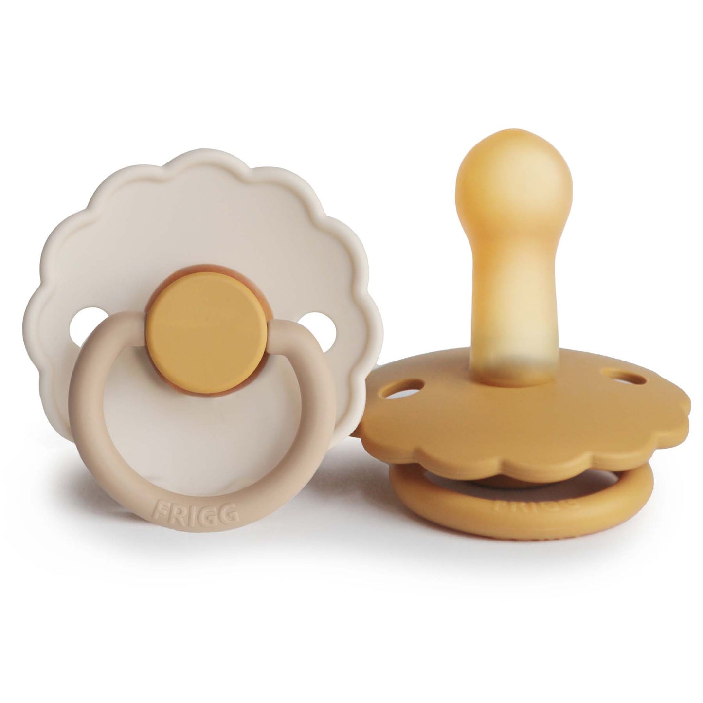 FRIGG Daisy Natural Rubber Pacifier 2-Pack - Babies in Bloom