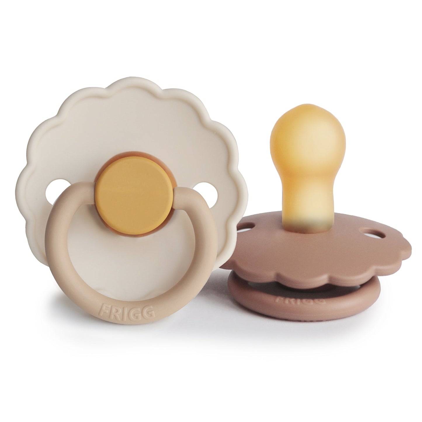 FRIGG Daisy Natural Rubber Pacifier 2-Pack - Babies in Bloom