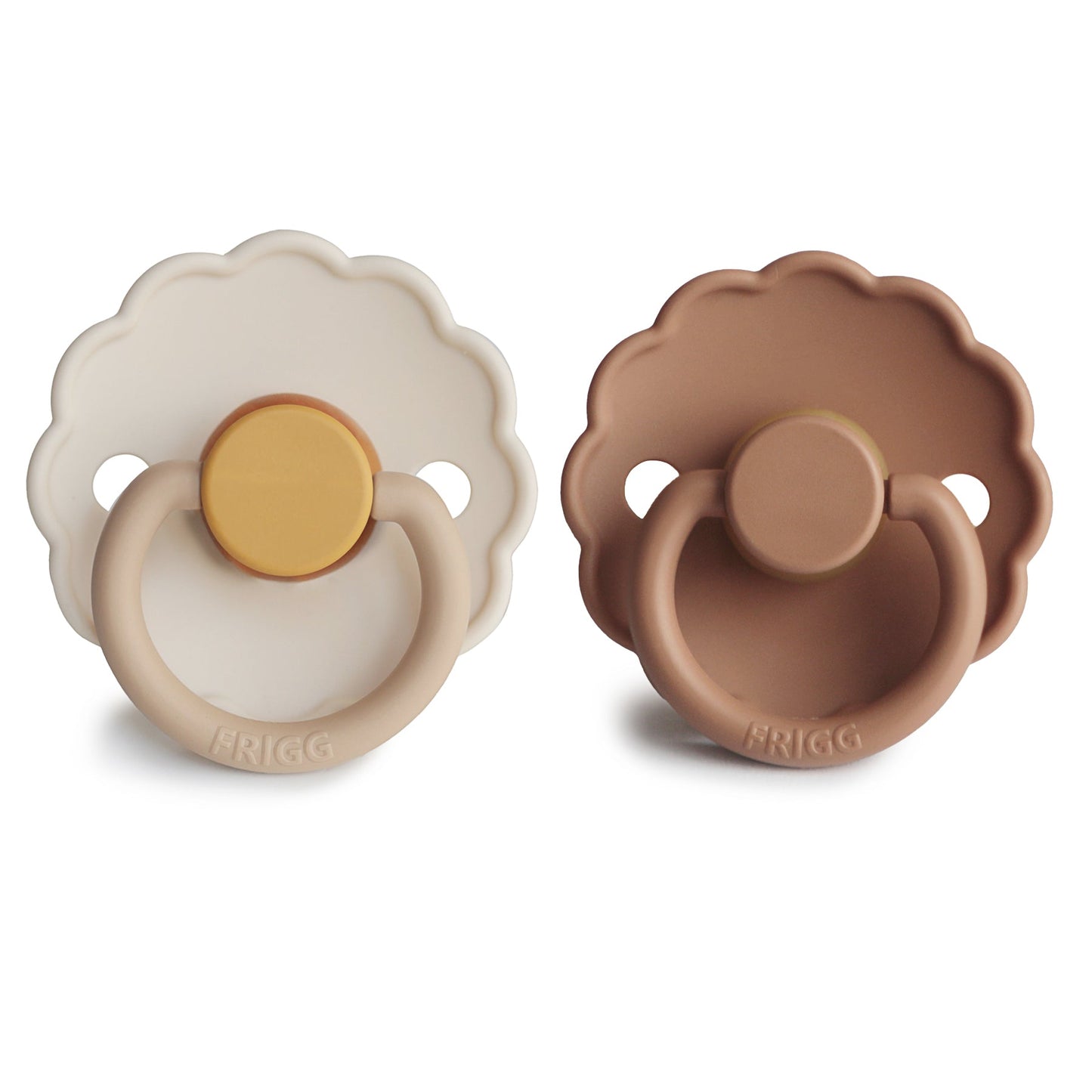 FRIGG Daisy Natural Rubber Pacifier 2-Pack - Babies in Bloom