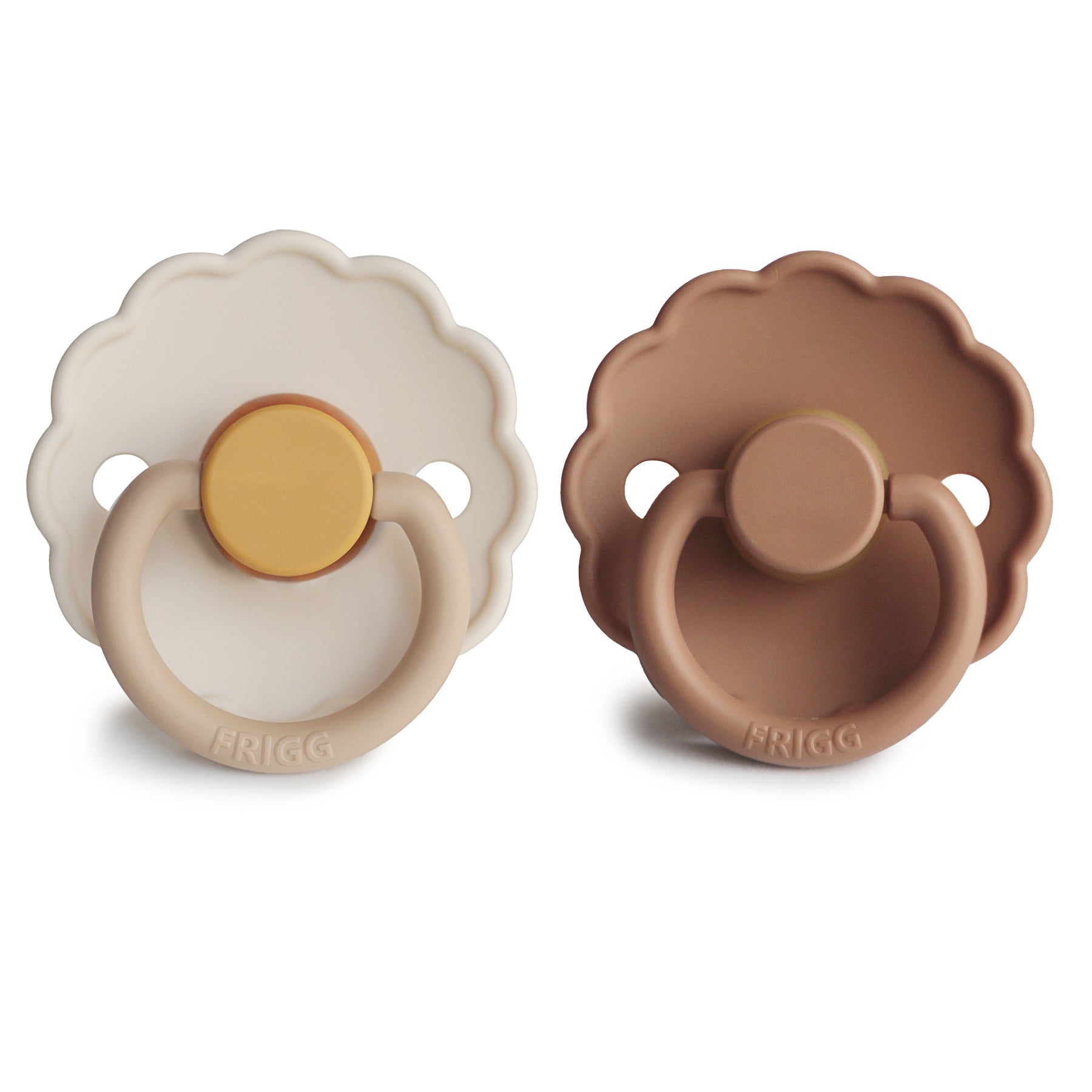FRIGG Daisy Natural Rubber Pacifier 2-Pack - Babies in Bloom