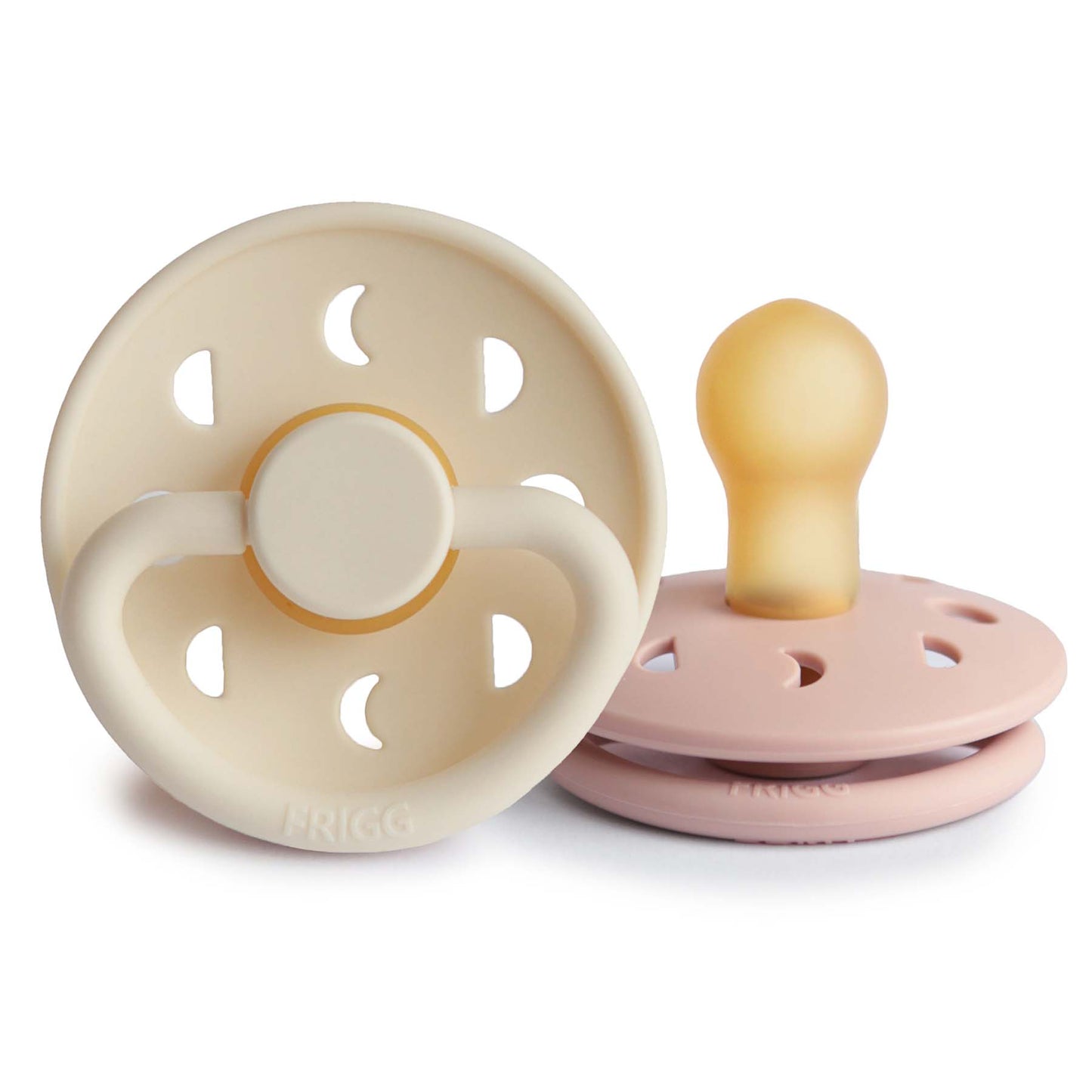 FRIGG Moon Natural Rubber Pacifier 2-Pack - Babies in Bloom