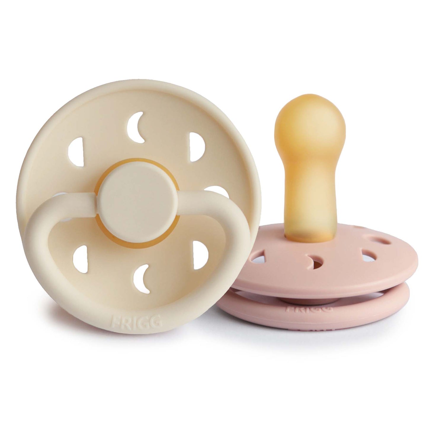 FRIGG Moon Natural Rubber Pacifier 2-Pack - Babies in Bloom