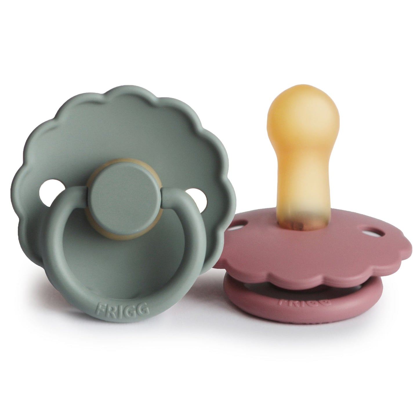 FRIGG Daisy Natural Rubber Pacifier 2-Pack - Babies in Bloom