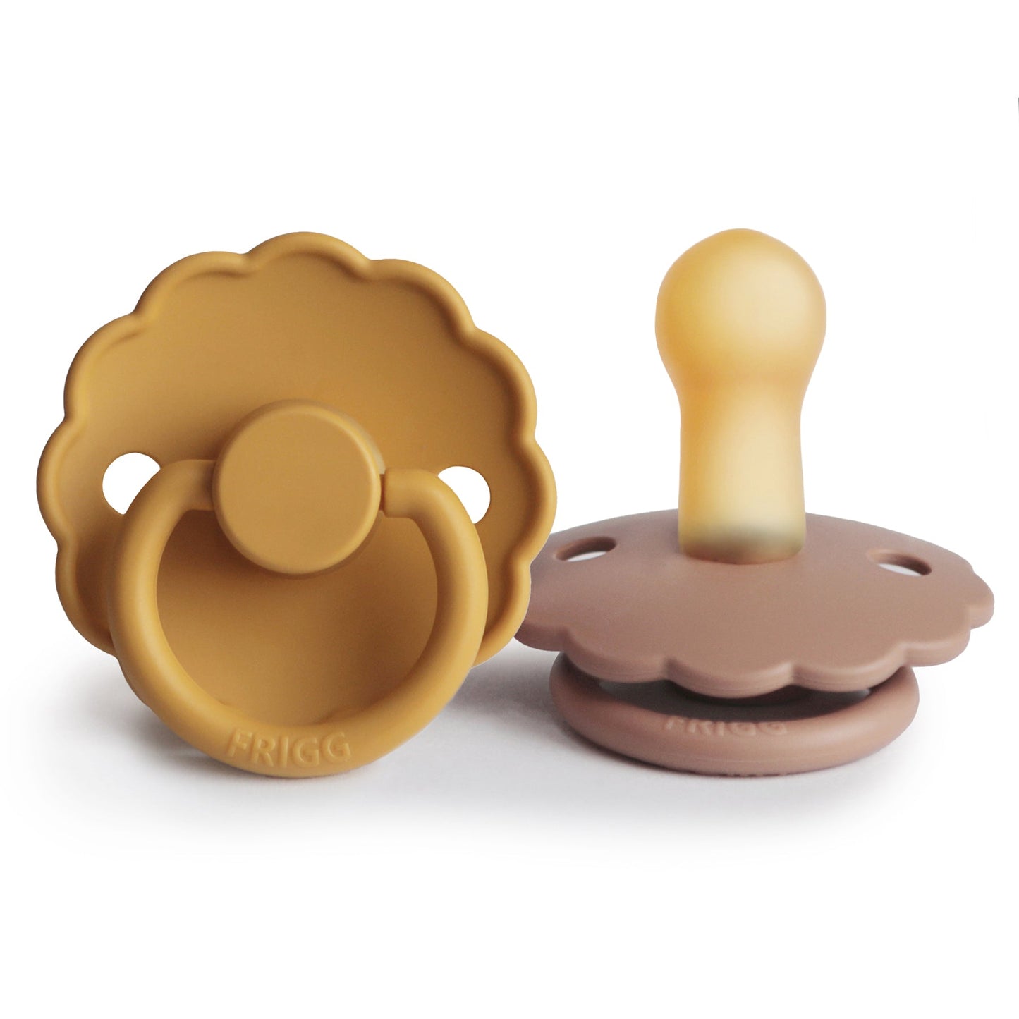 FRIGG Daisy Natural Rubber Pacifier 2-Pack - Babies in Bloom