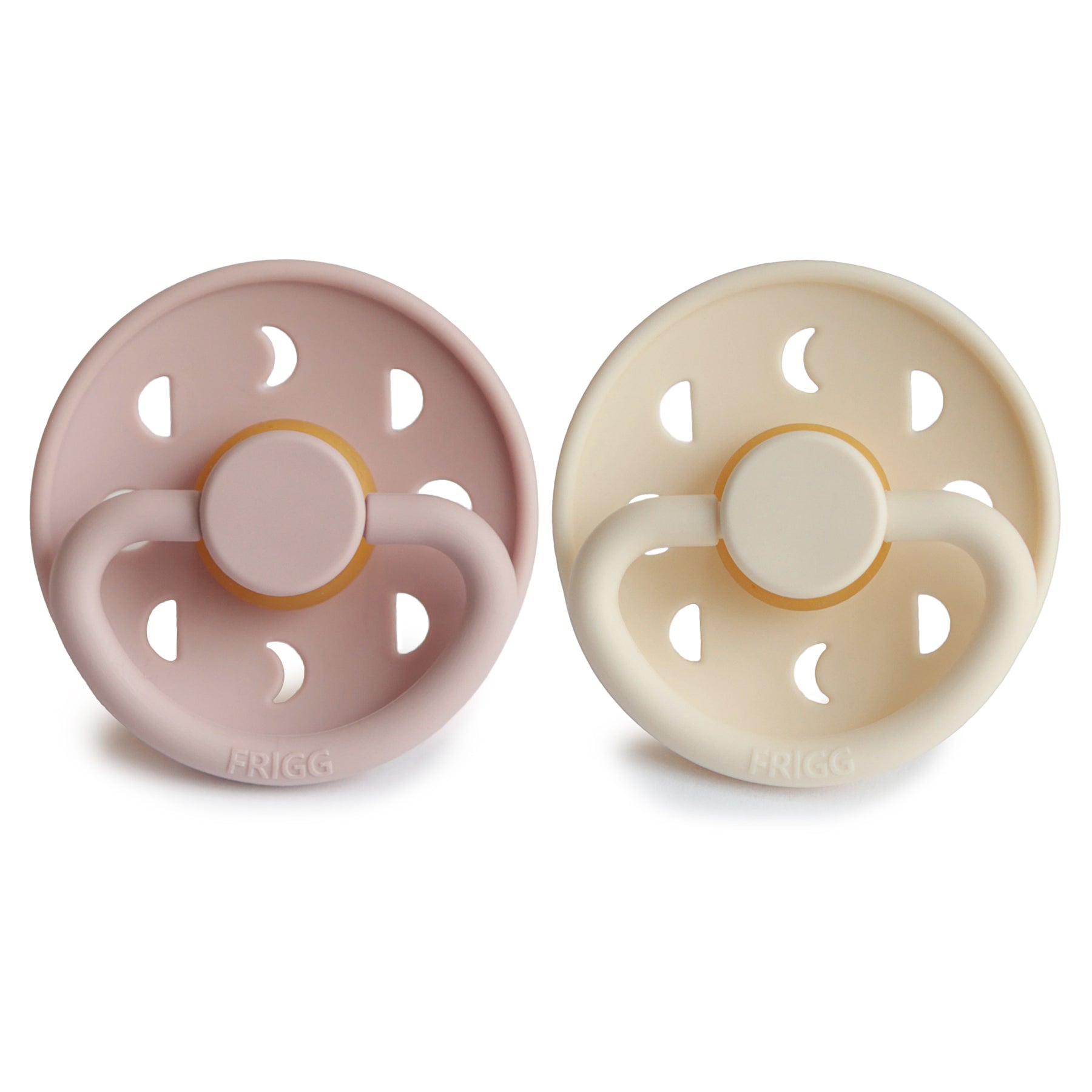 FRIGG Moon Natural Rubber Pacifier 2-Pack - Babies in Bloom