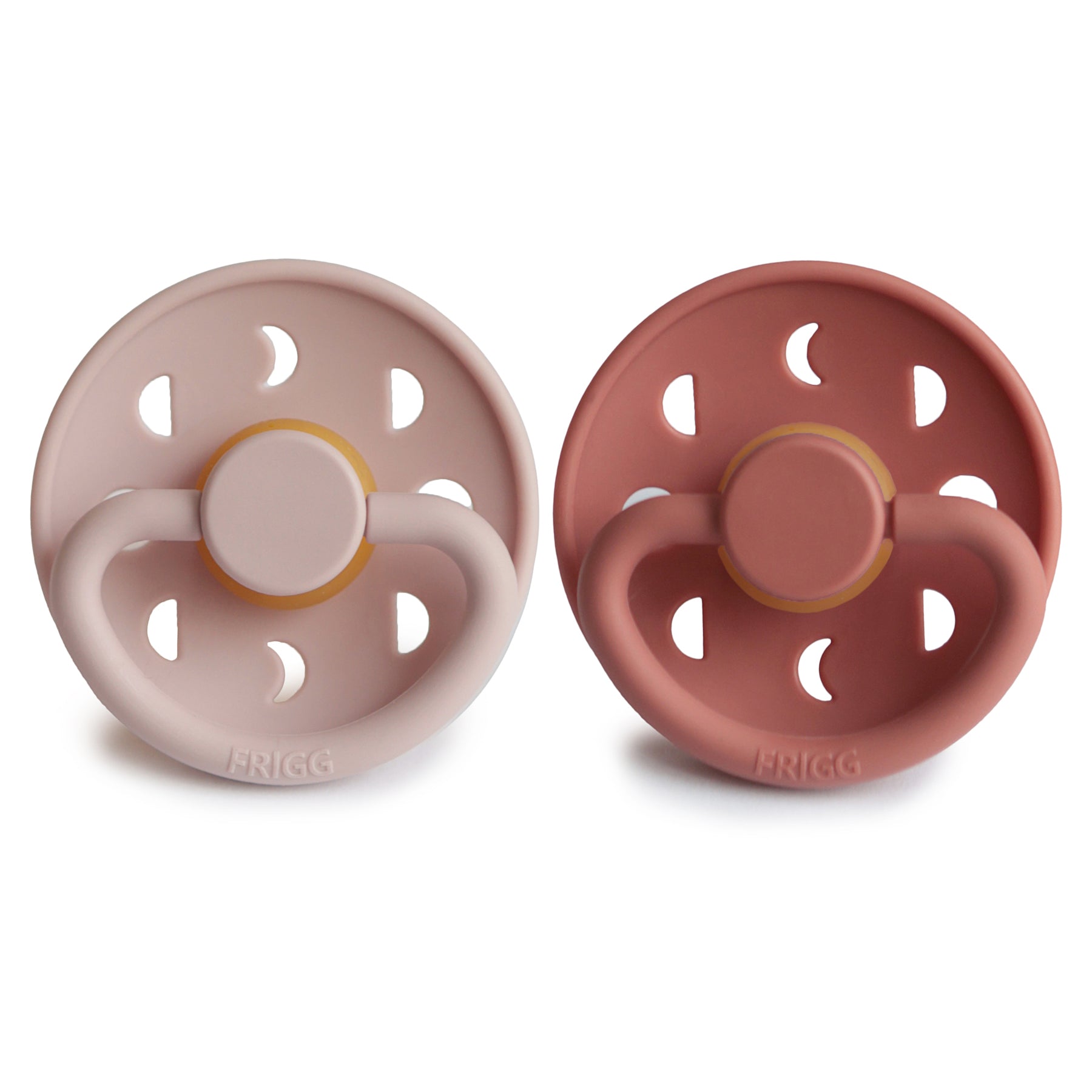 FRIGG Moon Natural Rubber Pacifier 2-Pack - Babies in Bloom