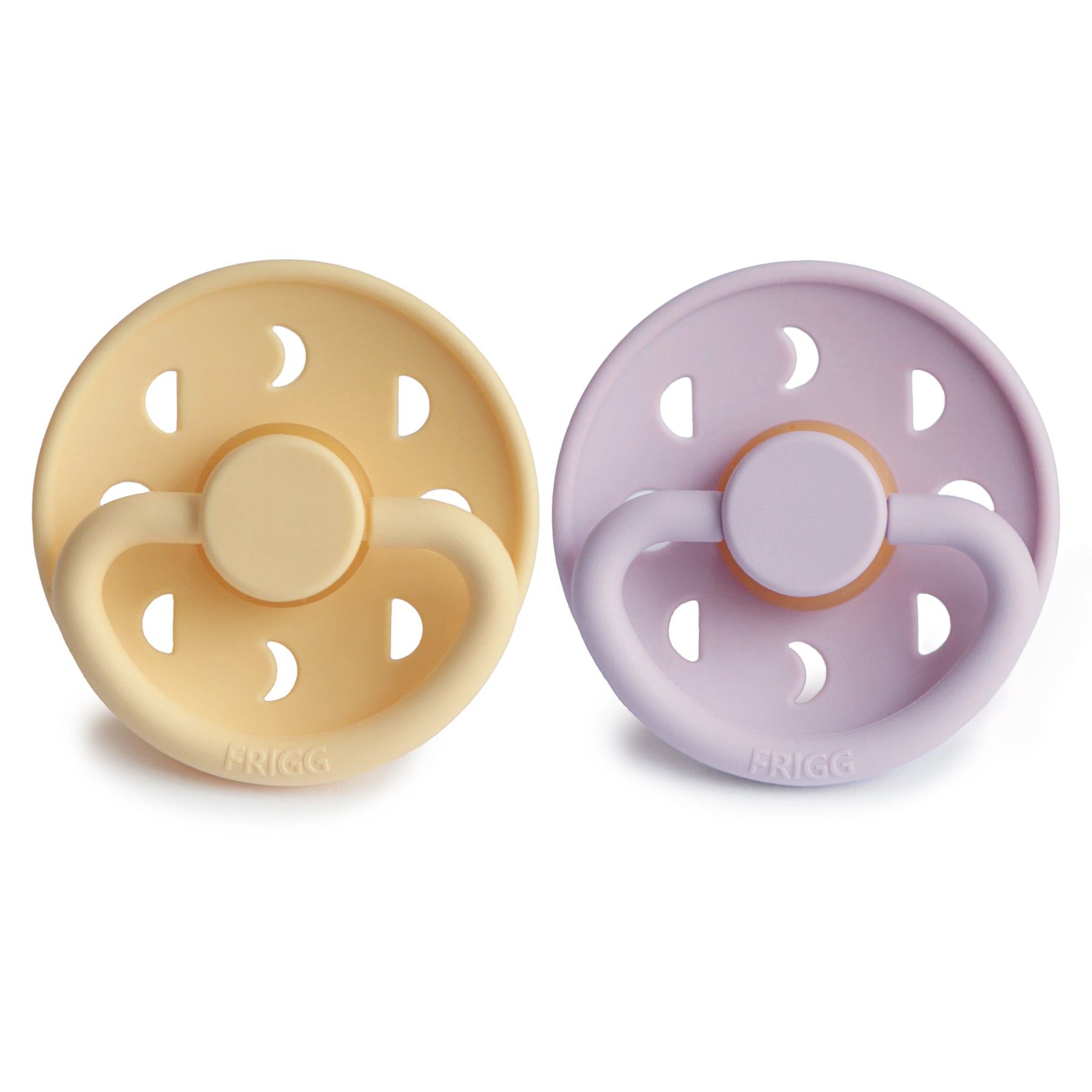 FRIGG Moon Natural Rubber Pacifier 2-Pack - Babies in Bloom