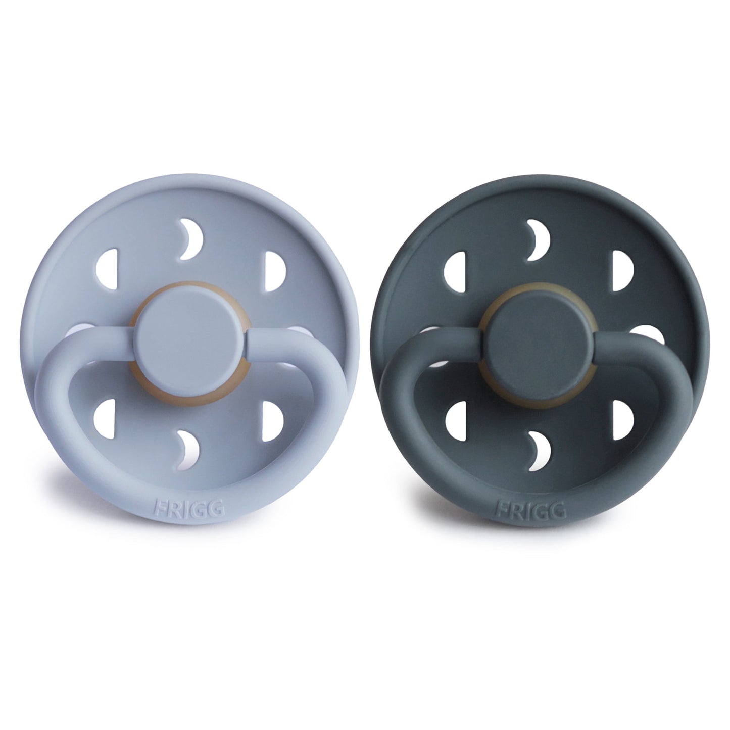 FRIGG Moon Natural Rubber Pacifier 2-Pack - Babies in Bloom