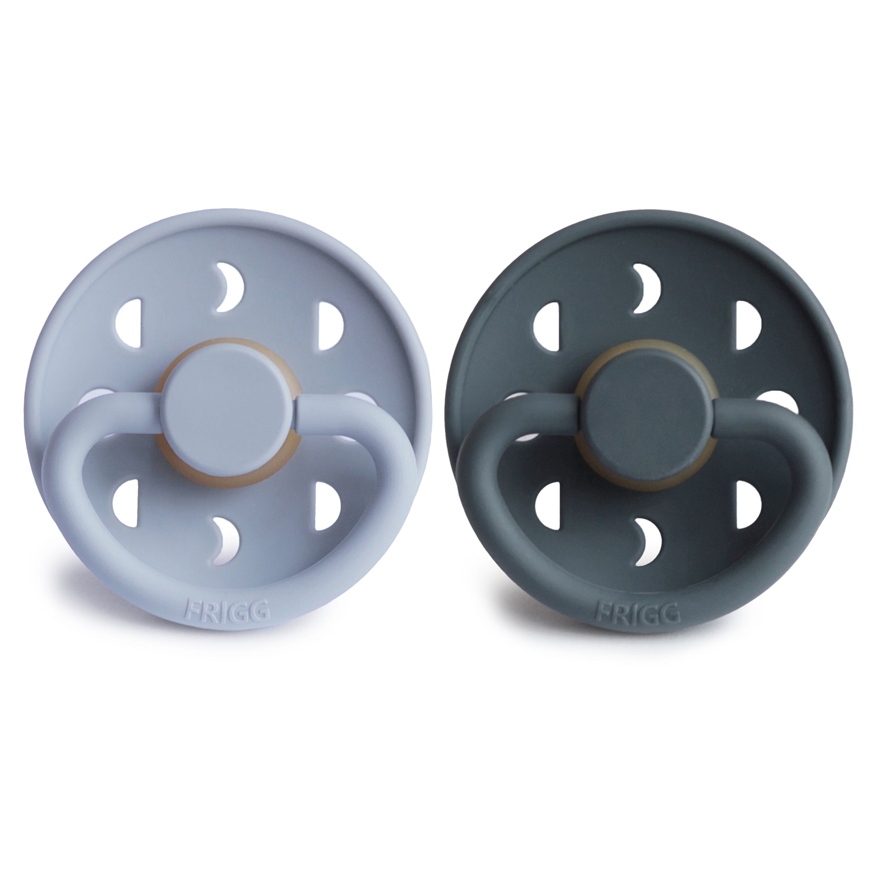 FRIGG Moon Natural Rubber Pacifier 2-Pack - Babies in Bloom
