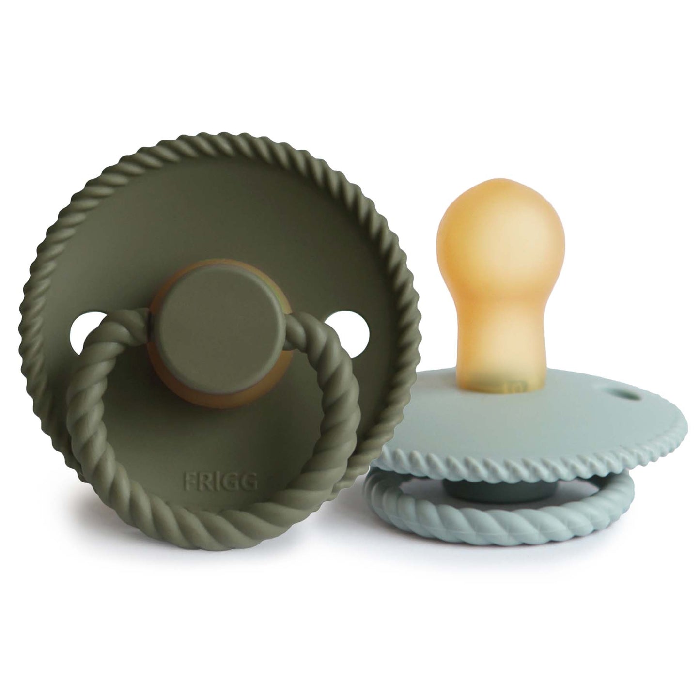 FRIGG Rope Natural Rubber Pacifier 2-Pack - Babies in Bloom