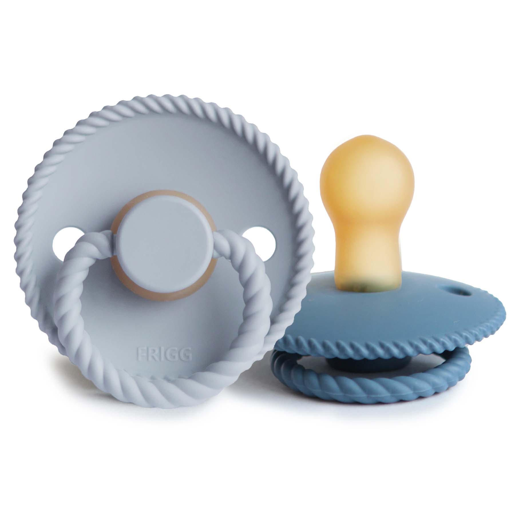 FRIGG Rope Natural Rubber Pacifier 2-Pack - Babies in Bloom