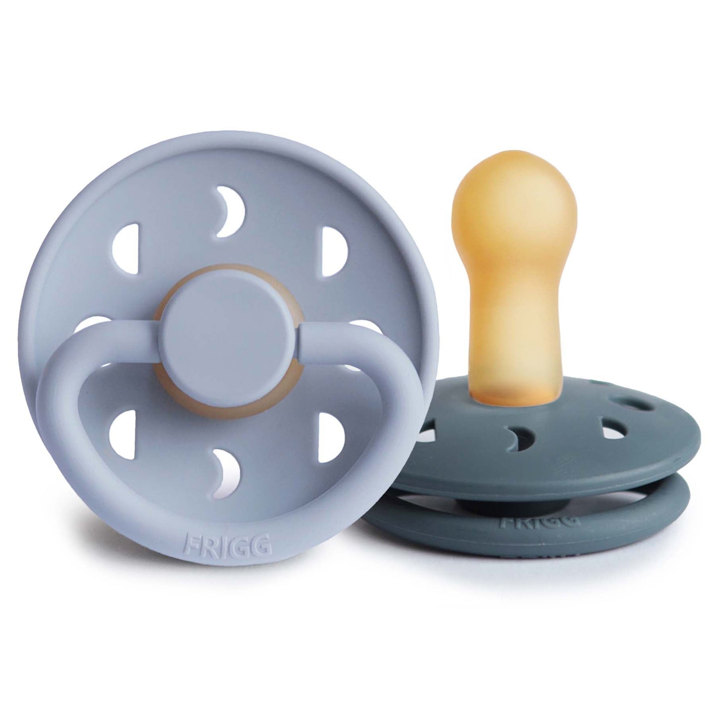 FRIGG Moon Natural Rubber Pacifier 2-Pack - Babies in Bloom