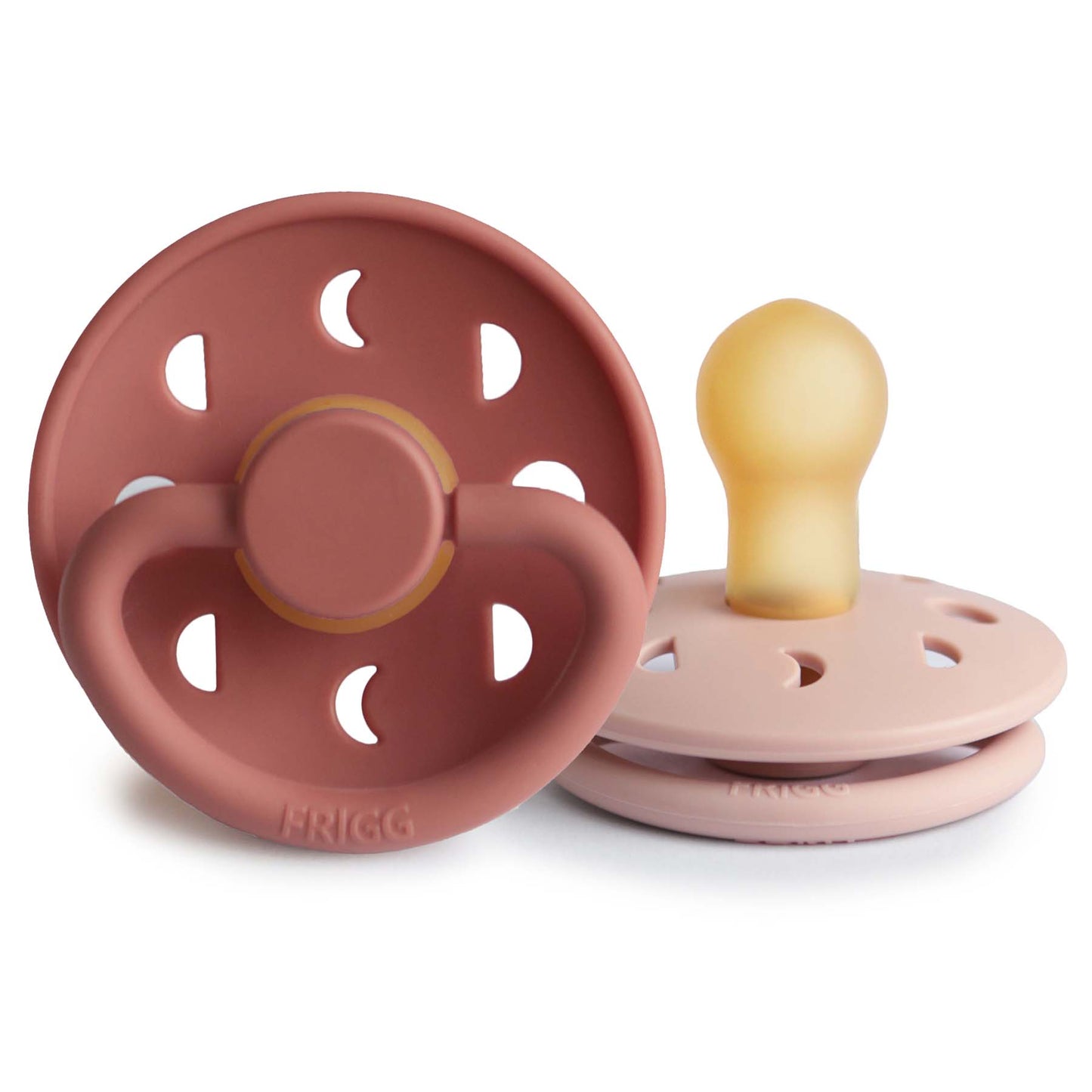 FRIGG Moon Natural Rubber Pacifier 2-Pack - Babies in Bloom