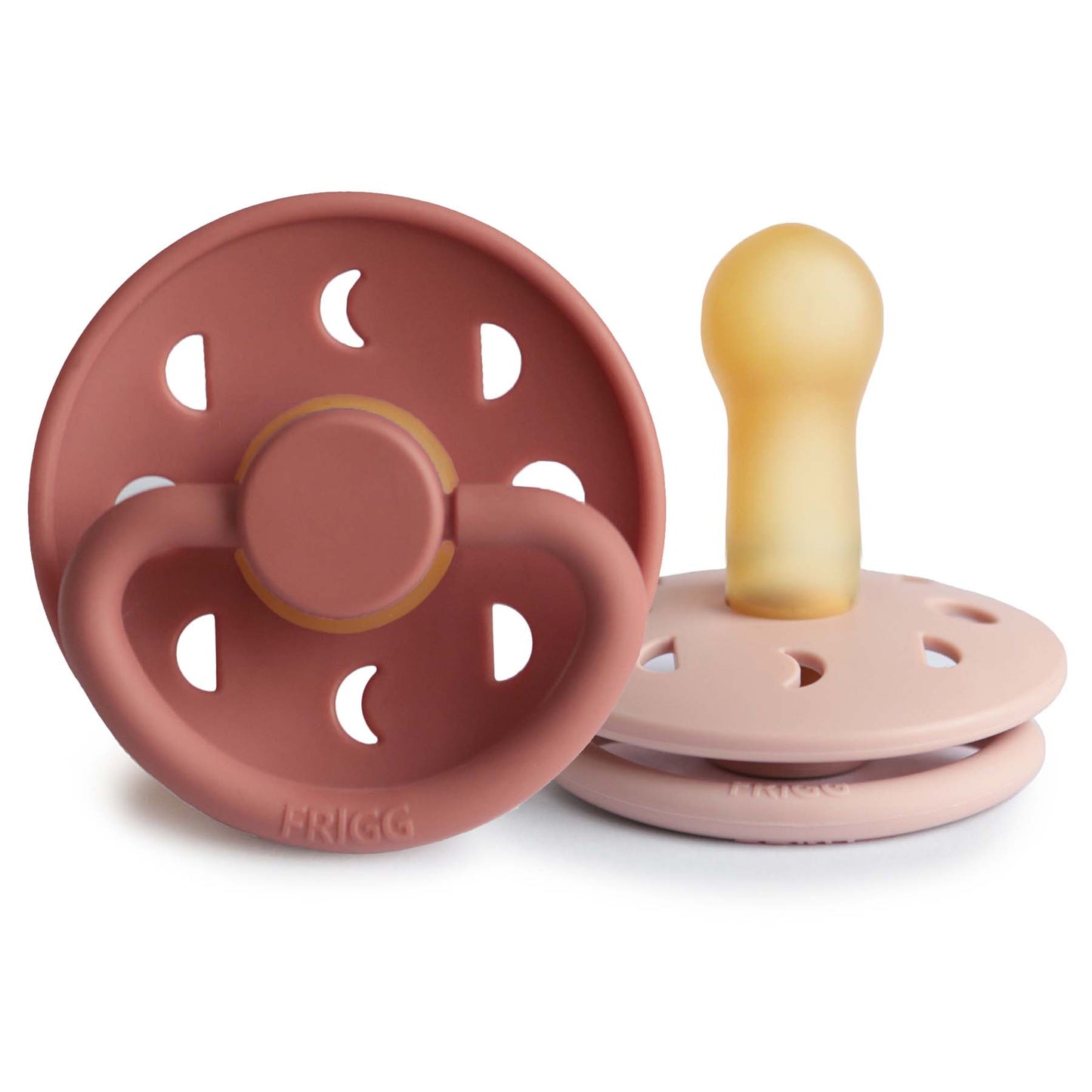 FRIGG Moon Natural Rubber Pacifier 2-Pack - Babies in Bloom