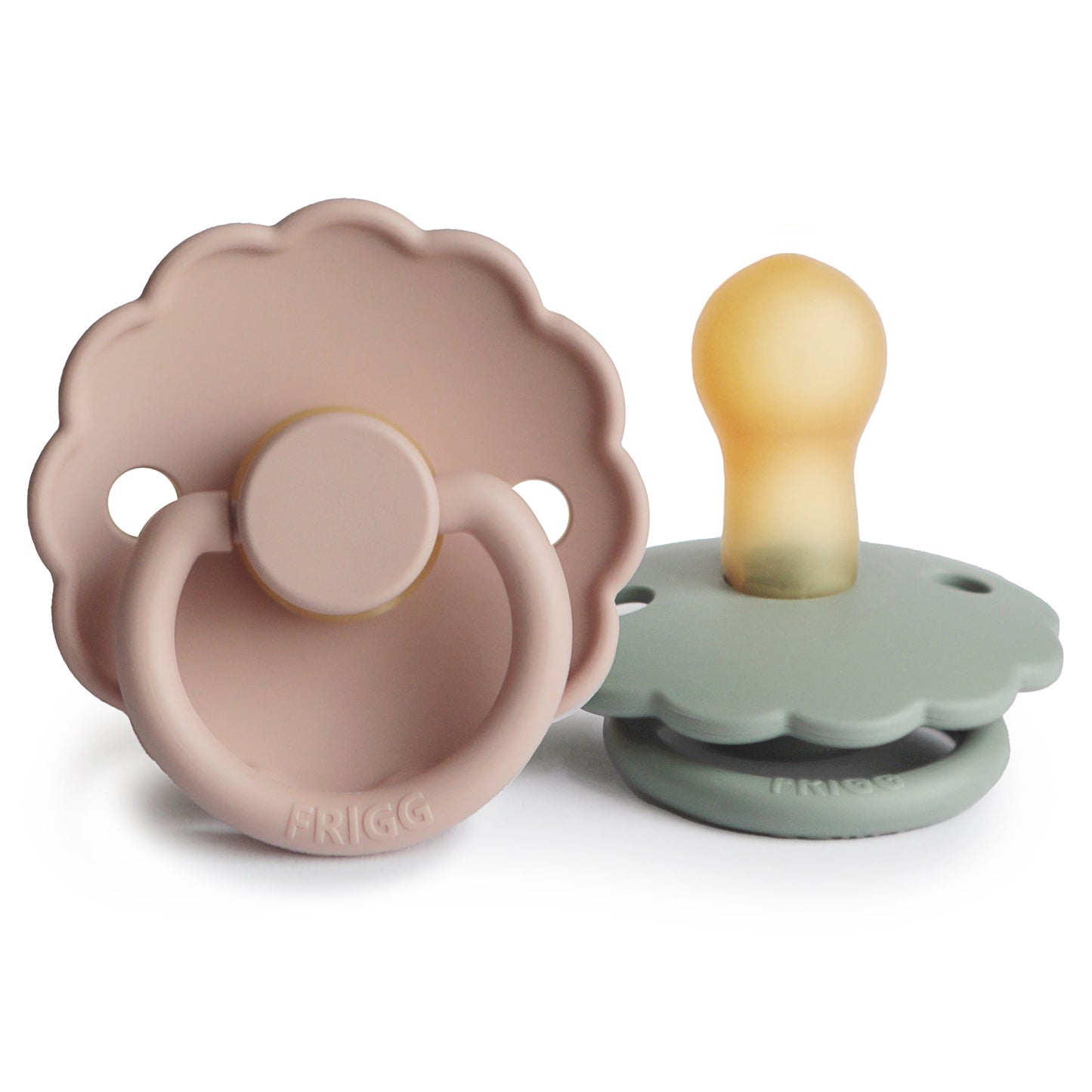 FRIGG Daisy Natural Rubber Pacifier 2-Pack - Babies in Bloom