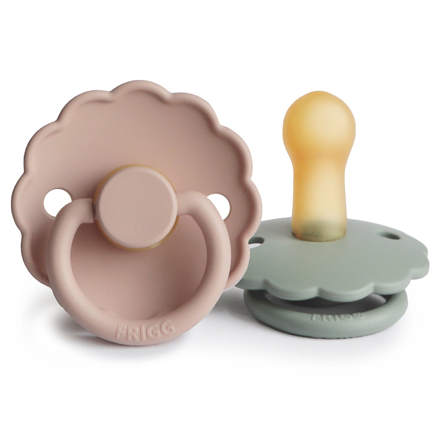 FRIGG Daisy Natural Rubber Pacifier 2-Pack - Babies in Bloom