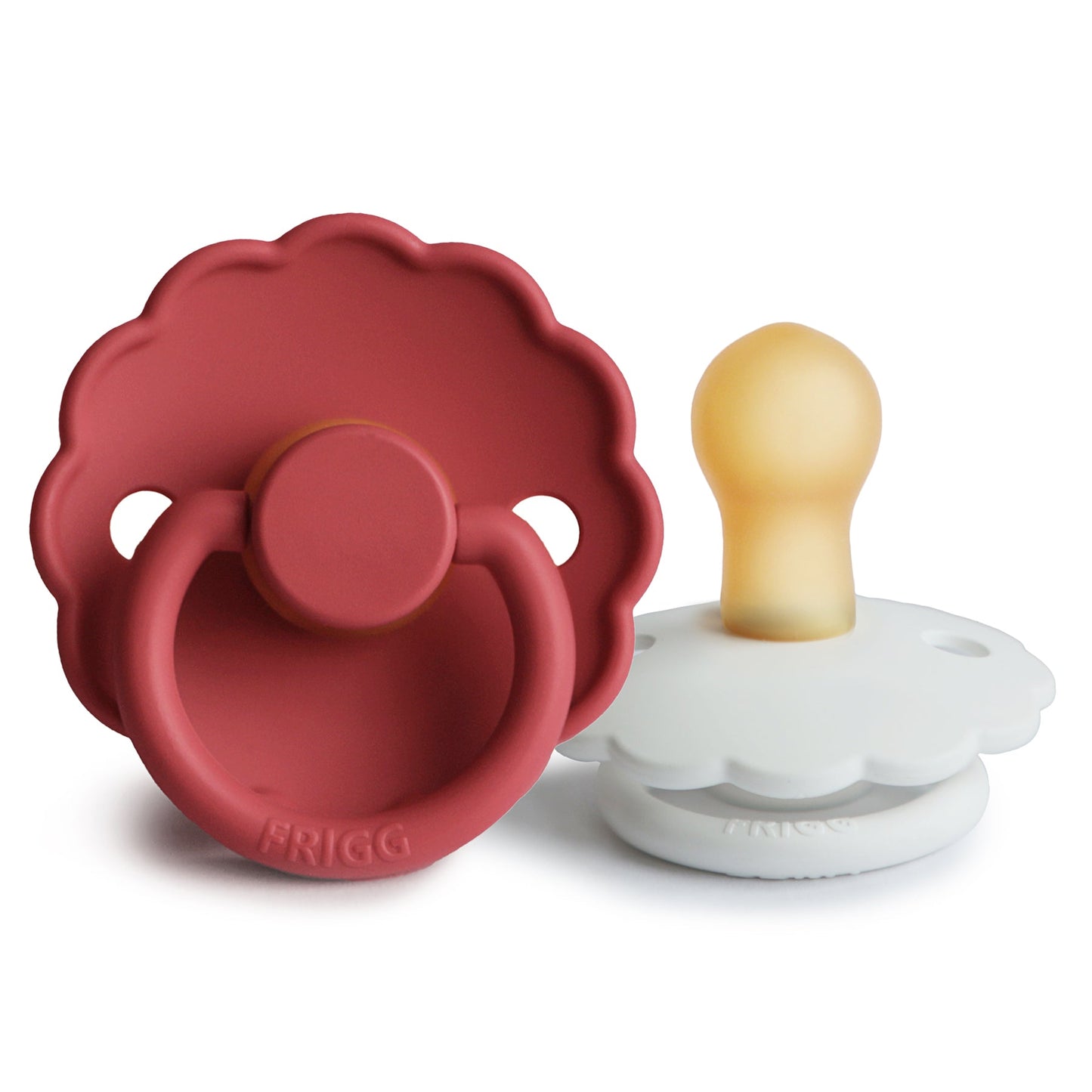 FRIGG Daisy Natural Rubber Pacifier 2-Pack - Babies in Bloom