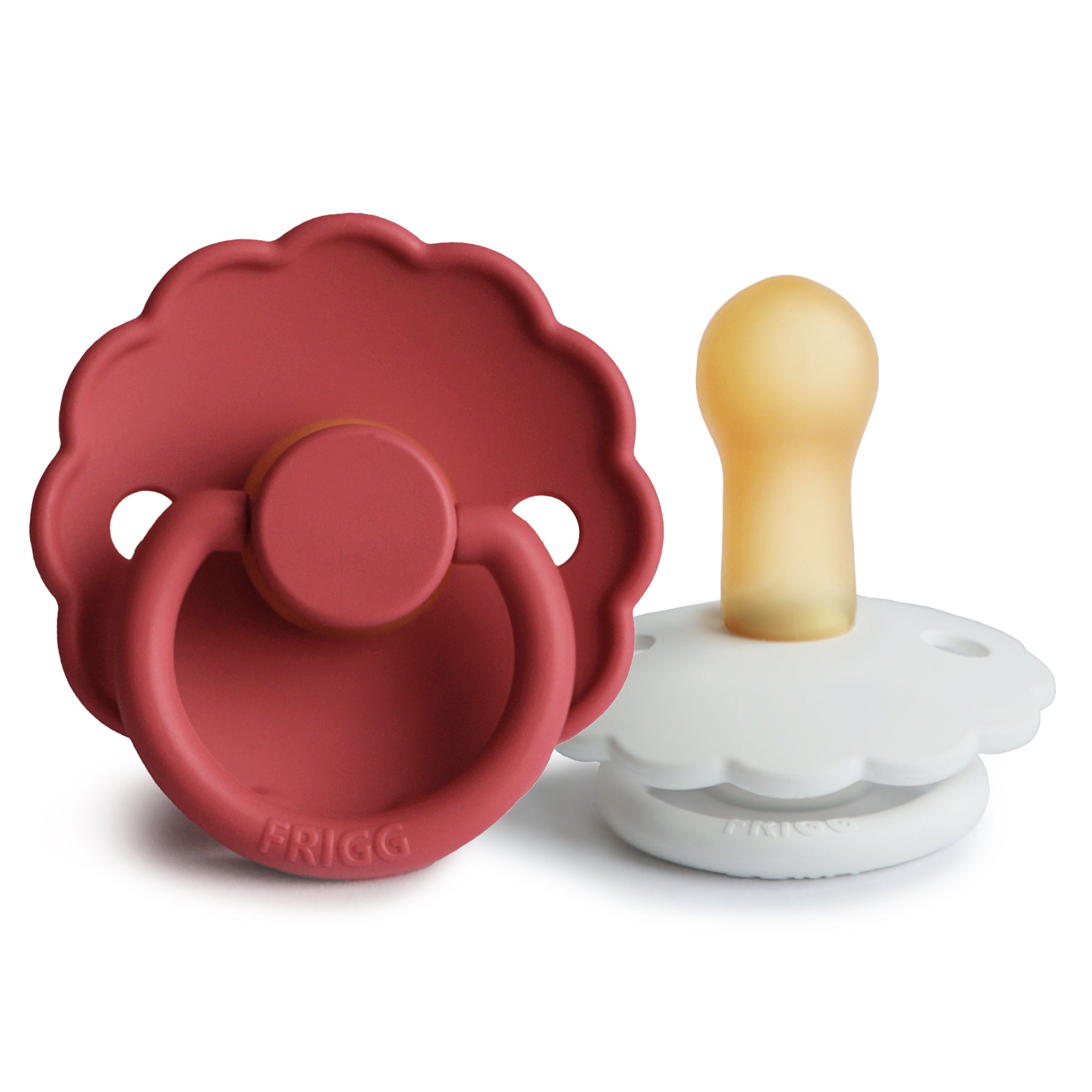 FRIGG Daisy Natural Rubber Pacifier 2-Pack - Babies in Bloom