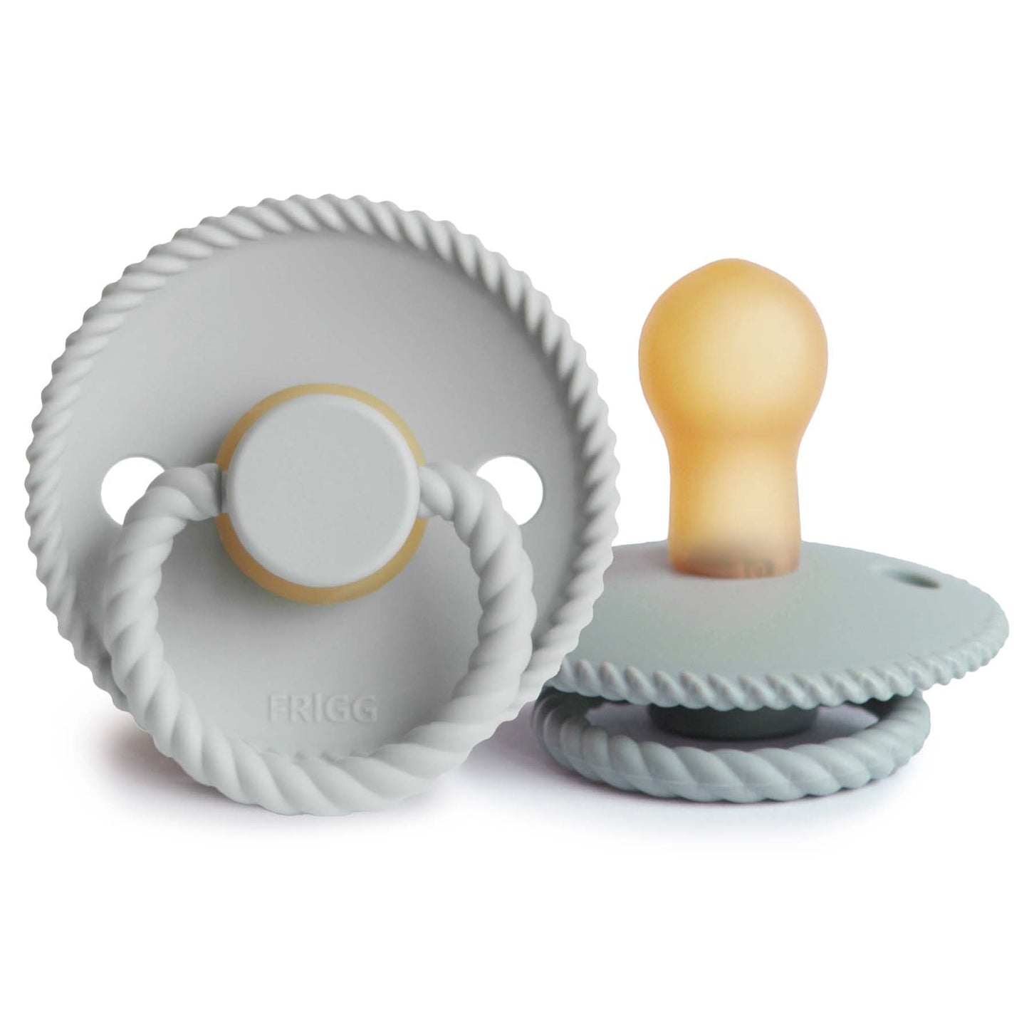 FRIGG Rope Natural Rubber Pacifier 2-Pack - Babies in Bloom