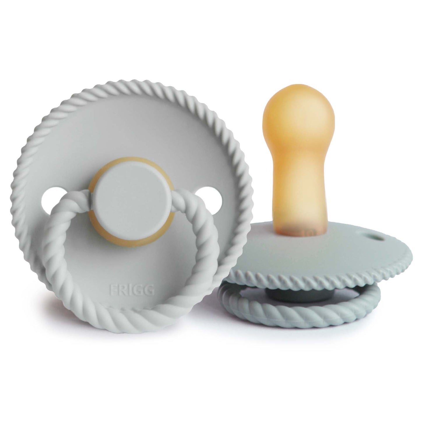 FRIGG Rope Natural Rubber Pacifier 2-Pack - Babies in Bloom