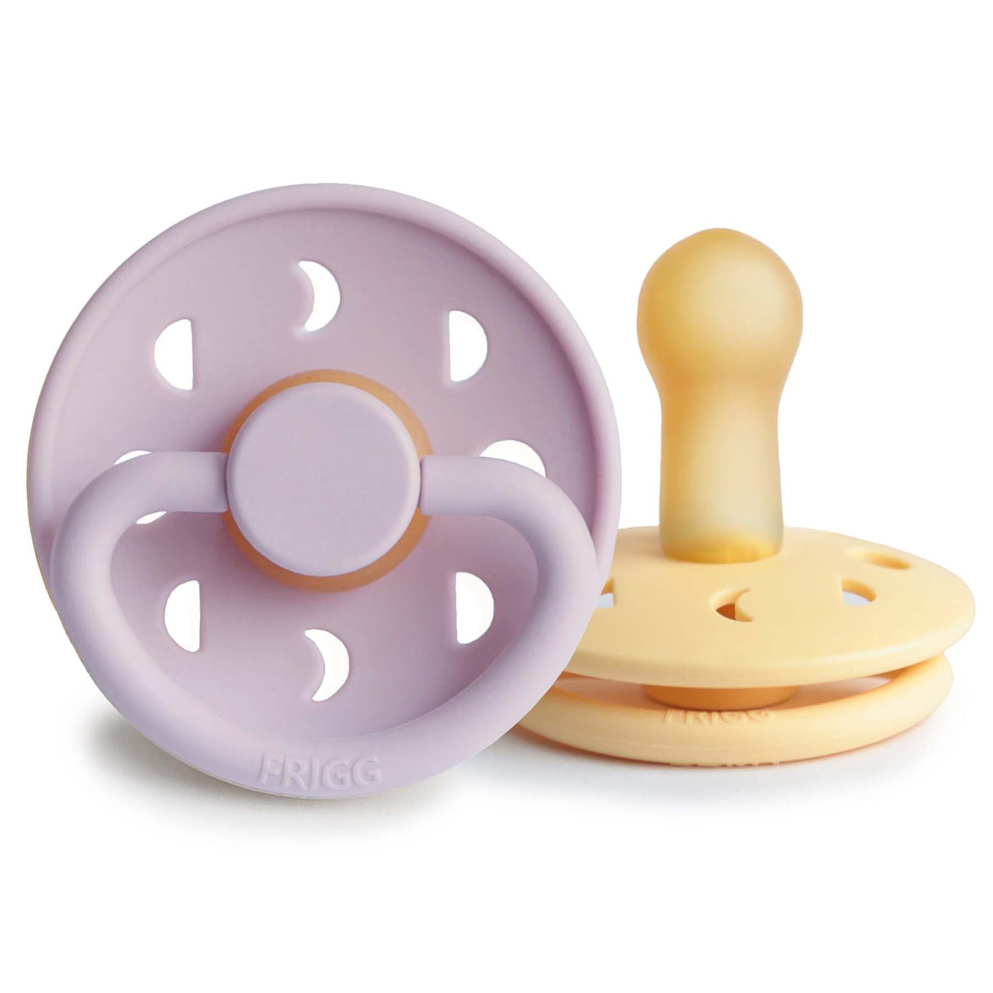 FRIGG Moon Natural Rubber Pacifier 2-Pack - Babies in Bloom