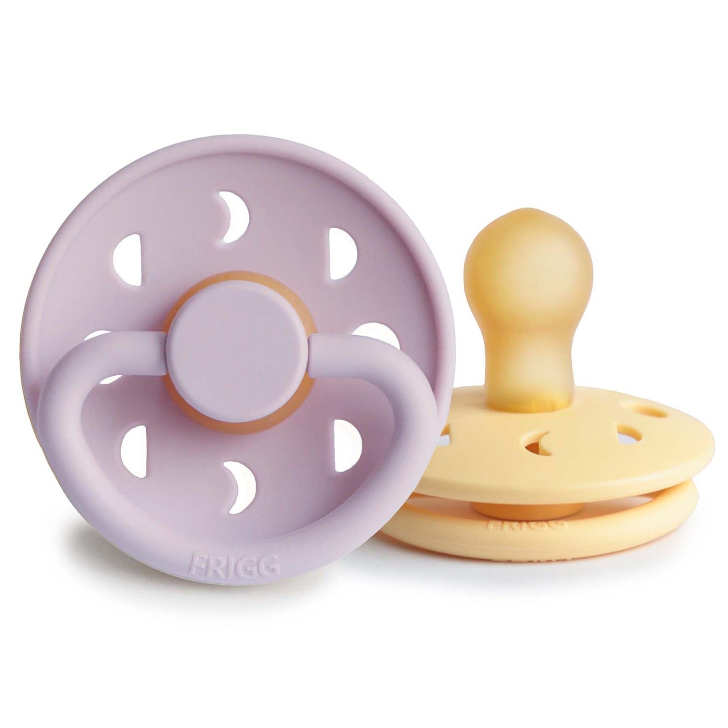 FRIGG Moon Natural Rubber Pacifier 2-Pack - Babies in Bloom