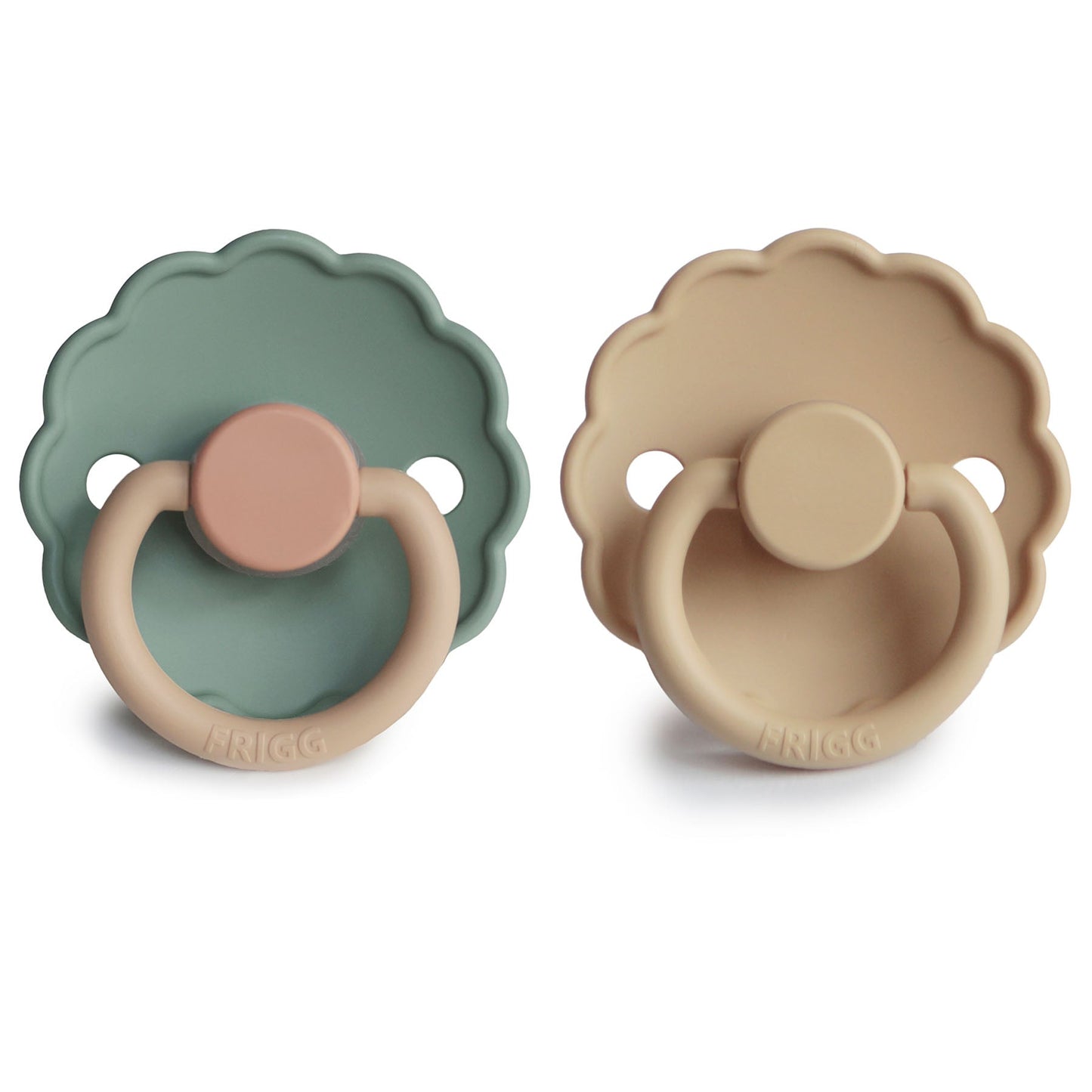 FRIGG Daisy Silicone Pacifier 2-Pack - Babies in Bloom