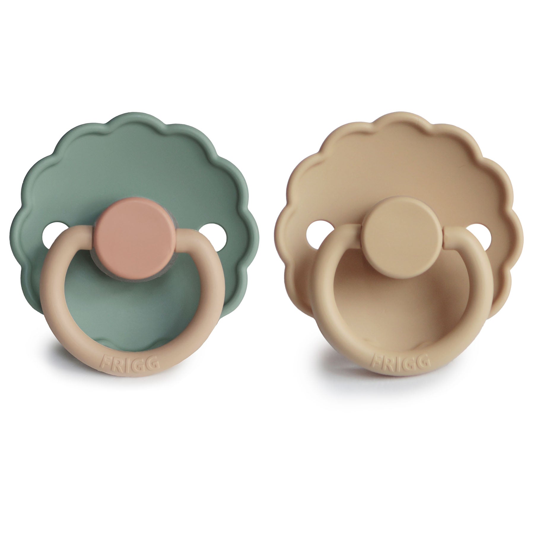 FRIGG Daisy Silicone Pacifier 2-Pack - Babies in Bloom