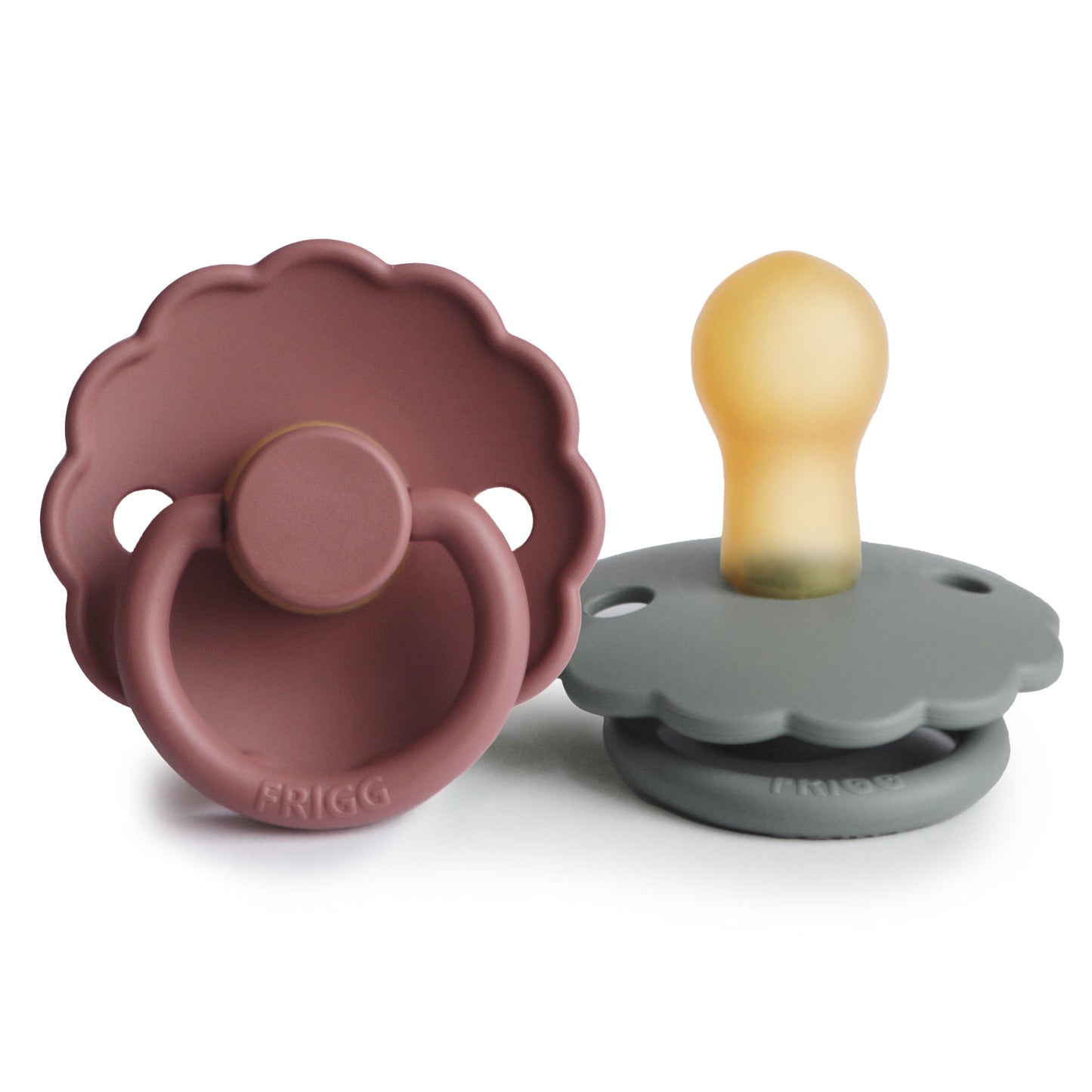 FRIGG Daisy Natural Rubber Pacifier 2-Pack - Babies in Bloom