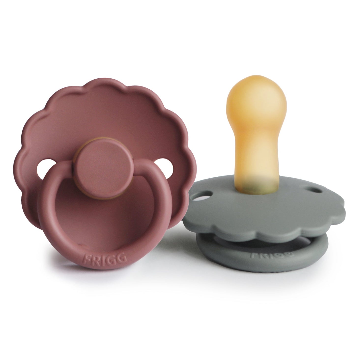 FRIGG Daisy Natural Rubber Pacifier 2-Pack - Babies in Bloom